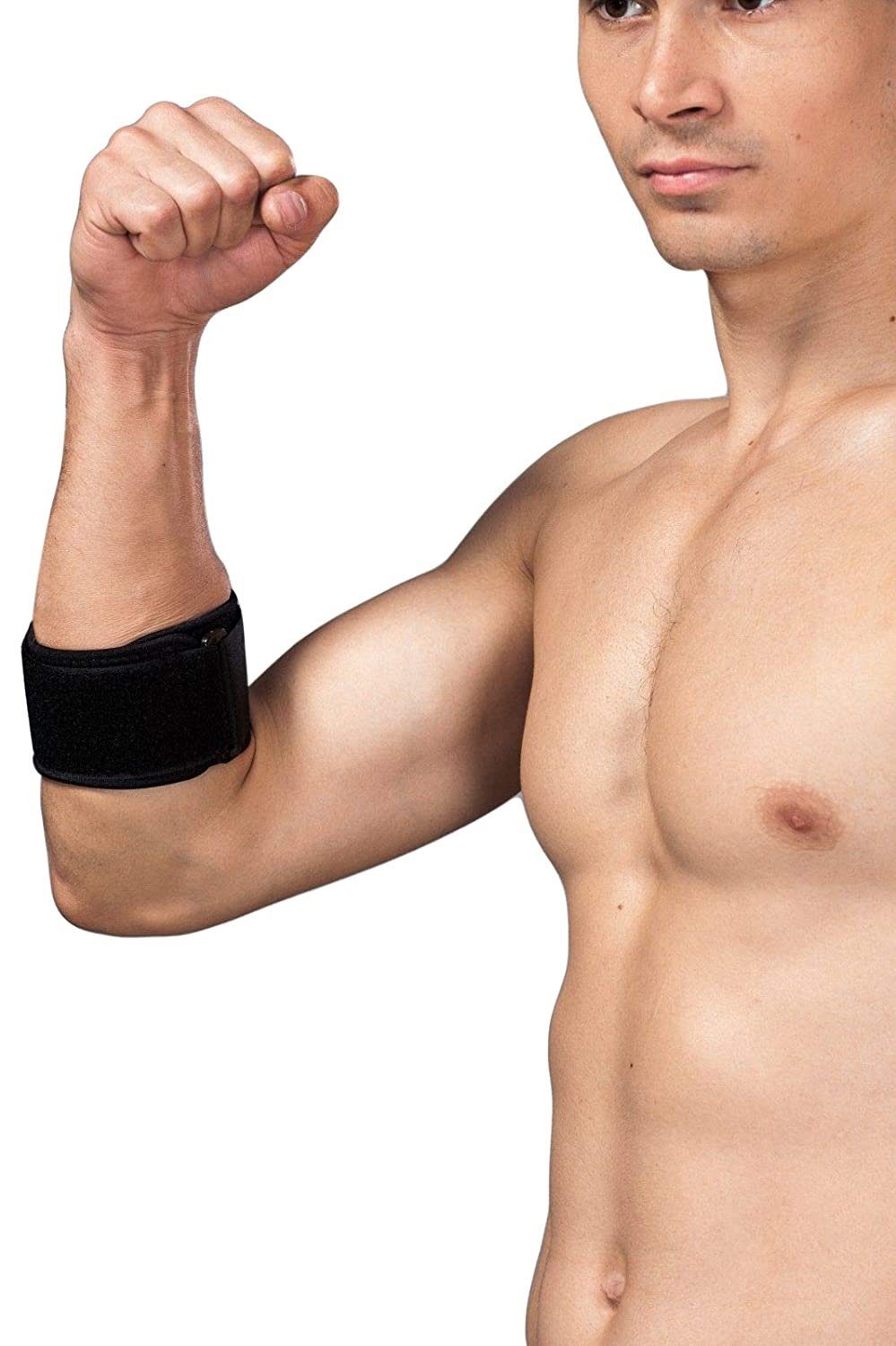 Lorey Medtec Ellenbogenbandage EL03001 Kombinierte Epibandage mit Druckpelotte, Ellenbogen-Spange