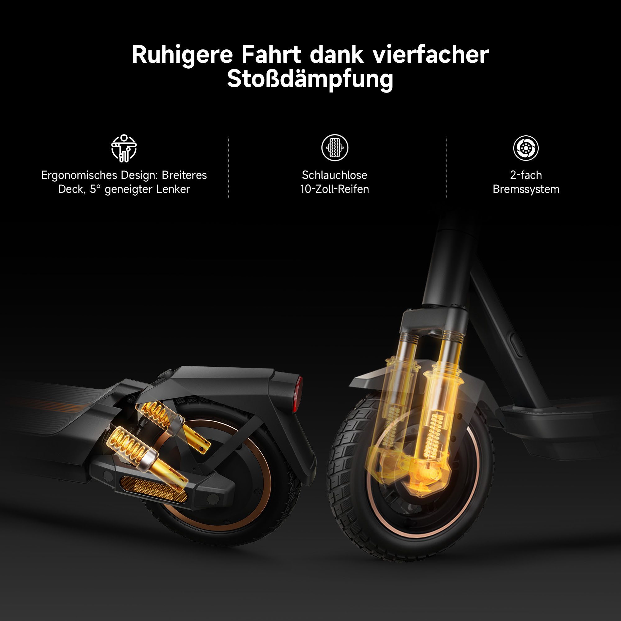 NAVEE E-Scooter GT3 Max Electric Scooter (DE Version), 400 W, 20 km/h, (Packung)
