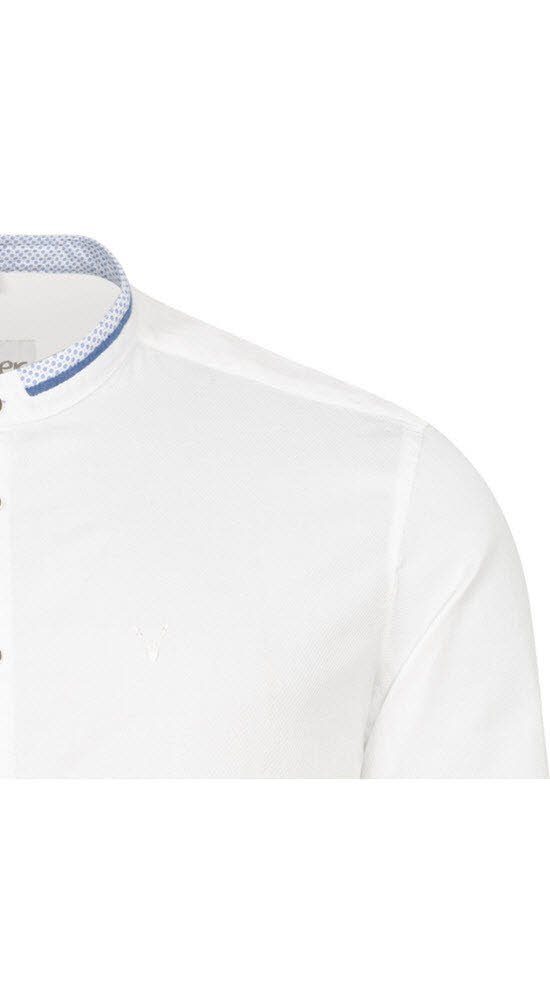 Nübler Nübler Langarm Weiß Blau Pietro in Trachtenhemd Trachtenhemd von