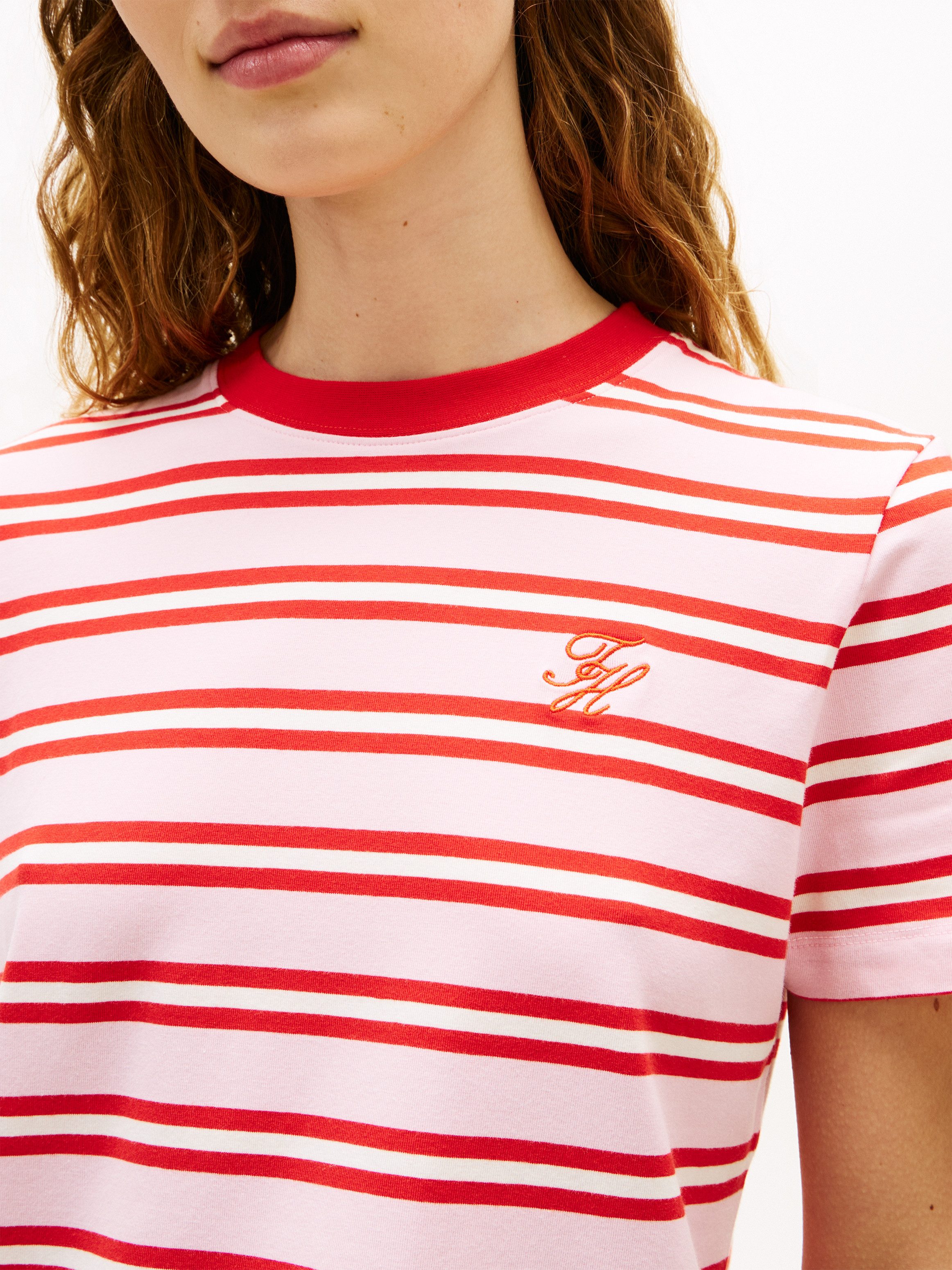Tommy Hilfiger Kurzarmshirt TH SCRIPT REGULAR C-NECK SHORT SLEEVE TEE