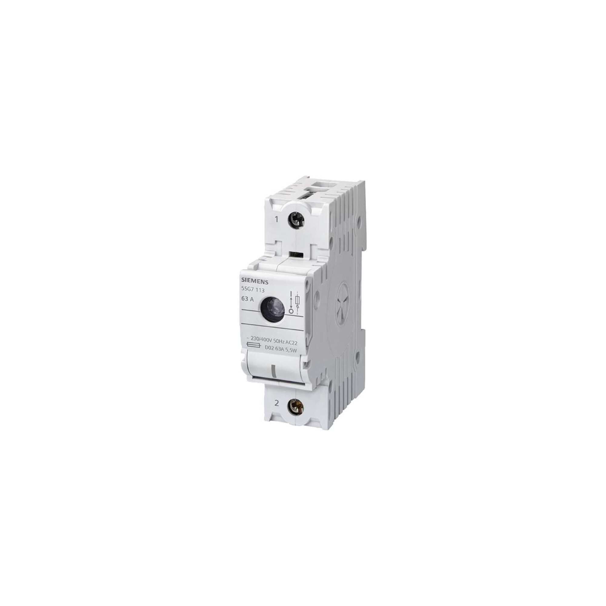 SIEMENS Sicherungsmutter Siemens Indus.Sector Neozed-Lasttrennschalter D02,1-pol.,T=70mm 5SG711