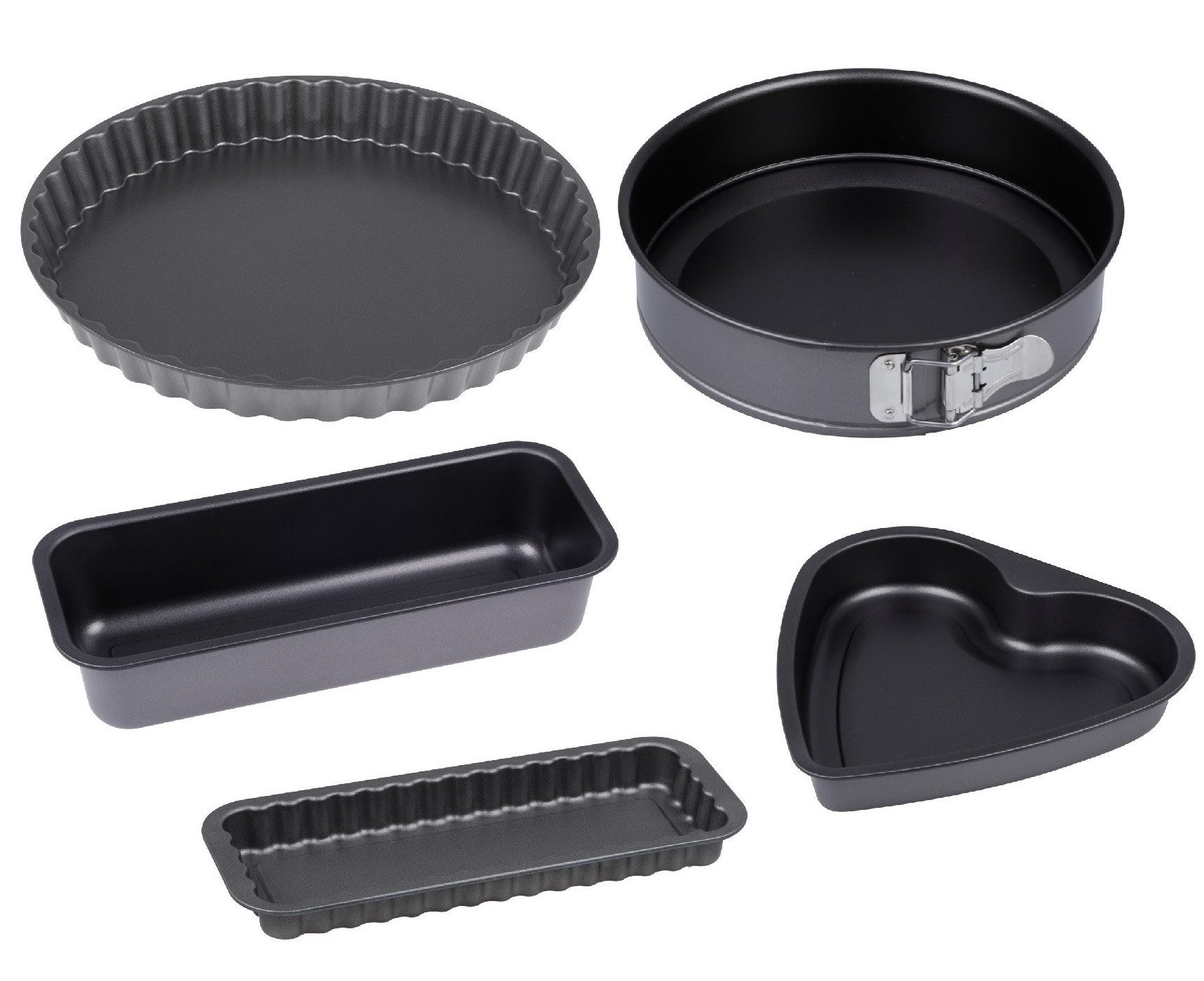 CHG Brotbackform 5-tlg. Формы для выпечки-Set Kuchenfomen, (Brot- und Kuchenbackform Backset 5-tlg), ILAG Special 2-Schicht antihaftbeschichtet