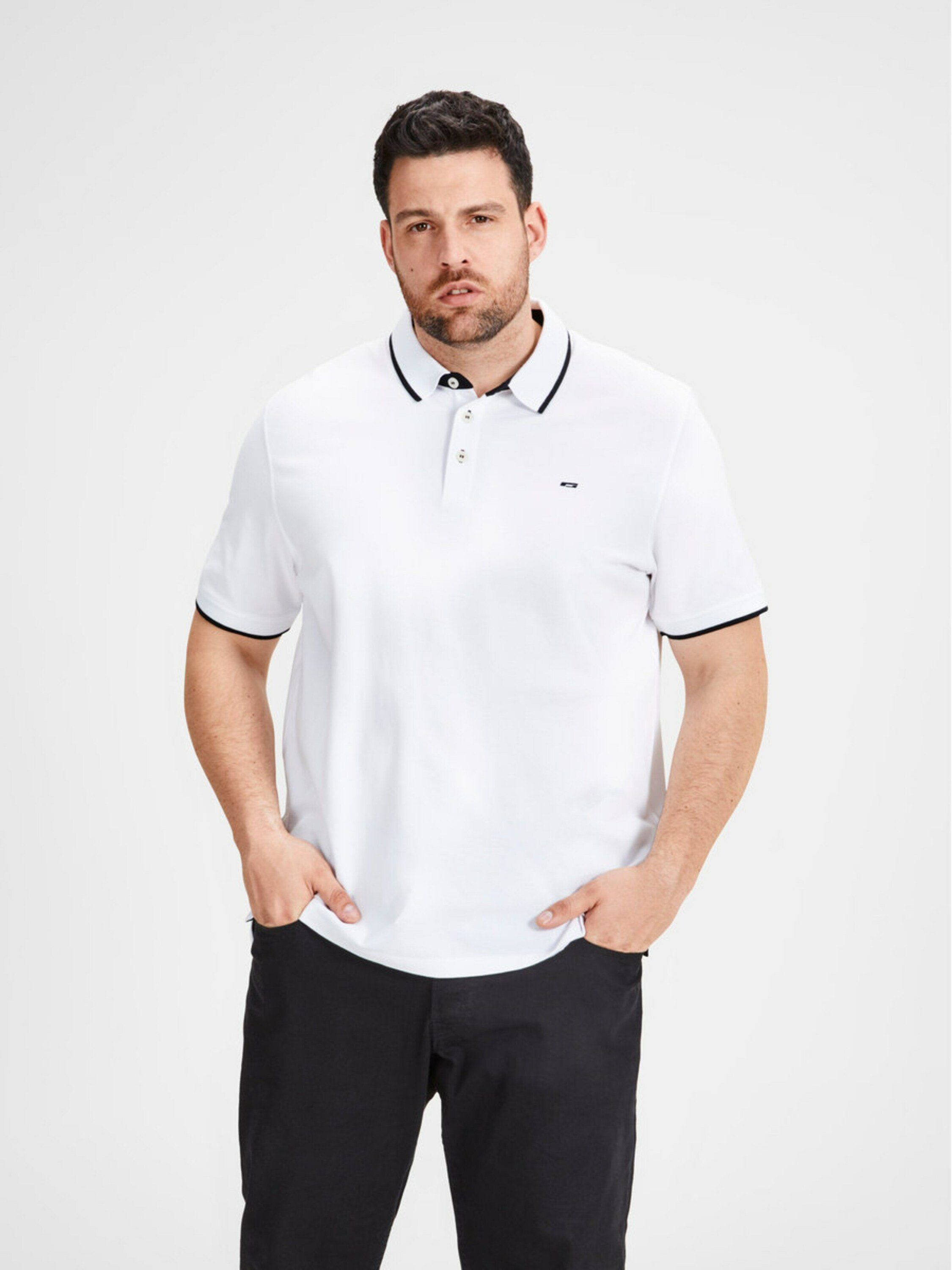 Jack & Jones PlusSize T-Shirt JJEPaulos (1-tlg)