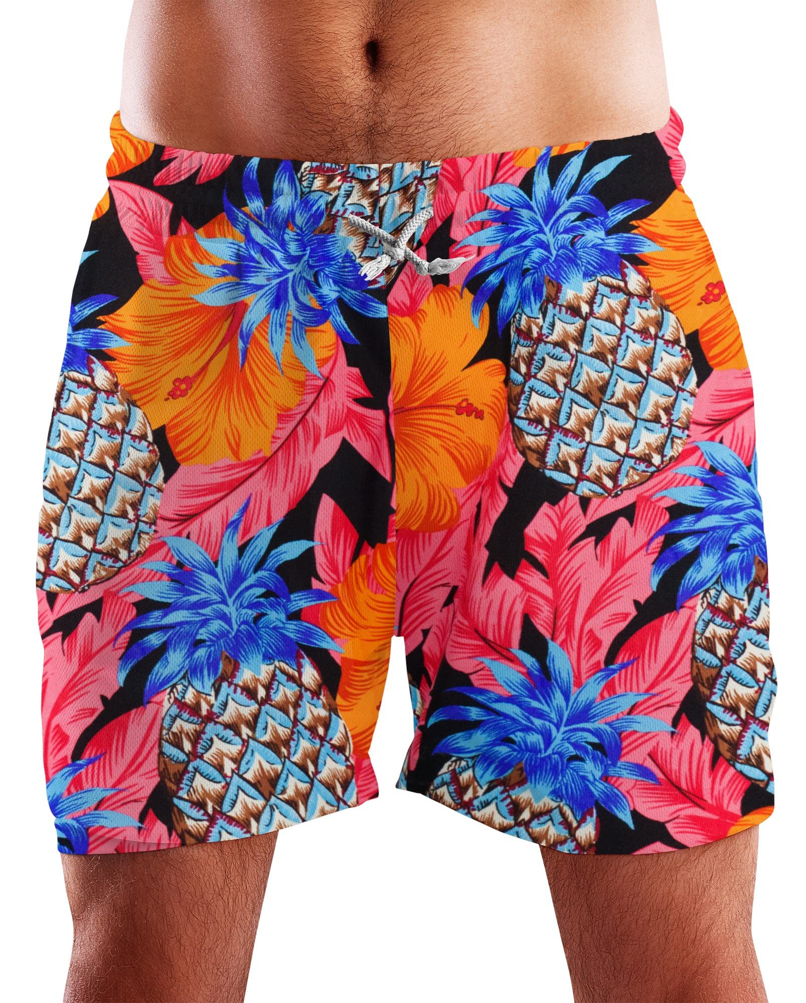 King Kameha Badeshorts Pineapple Hibiscus Hawaii günstig online kaufen