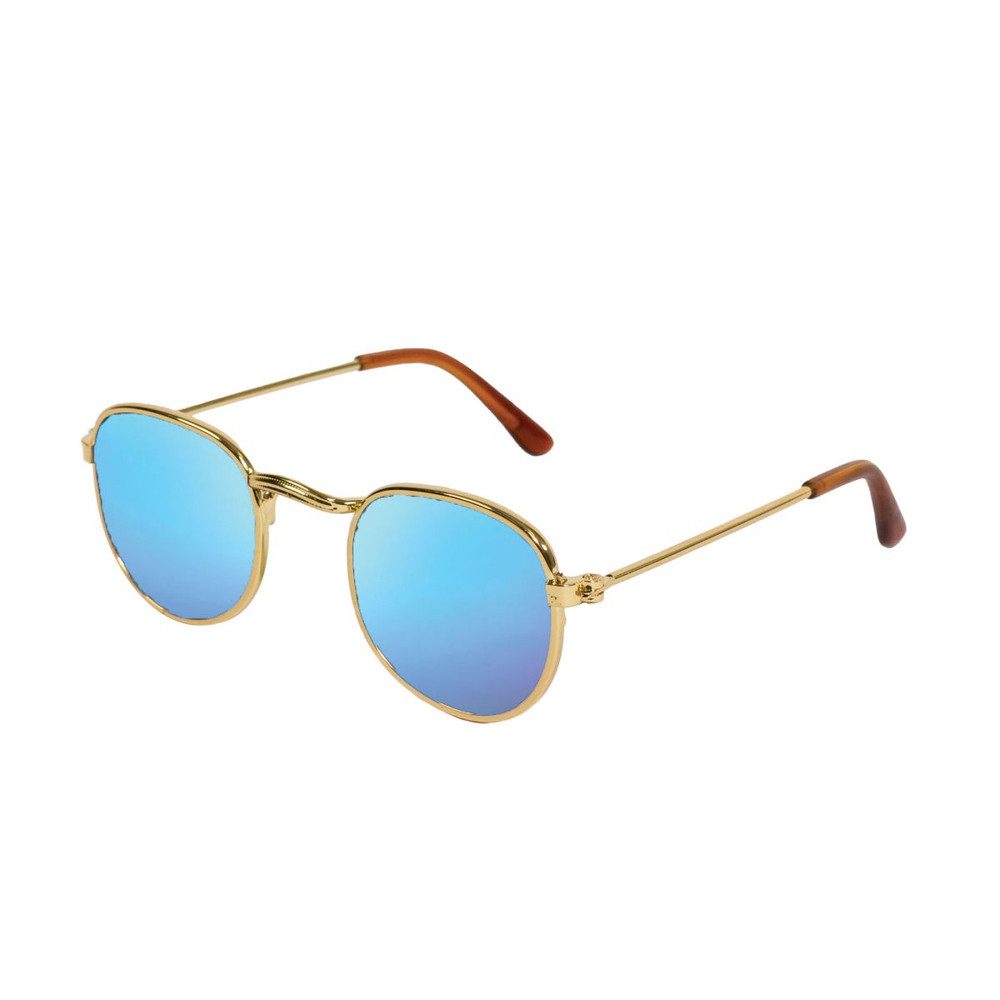 Heless Babypuppe Puppen Sonnenbrille - gold - blau verspiegelt