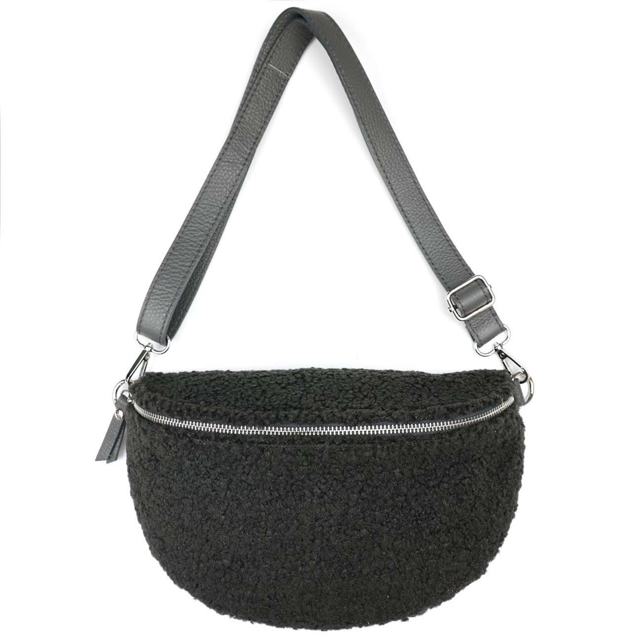 ITALYSHOP24 Bauchtasche Damen Teddyfell Tasche CrossBody günstig online kaufen
