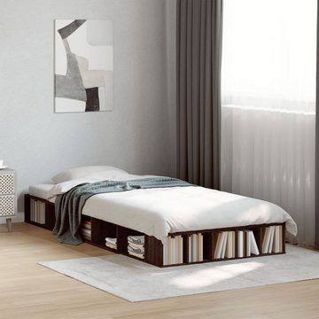 vidaXL Bett Bettgestell Braun Eichen-Optik 75x190 cm Holzwerkstoff