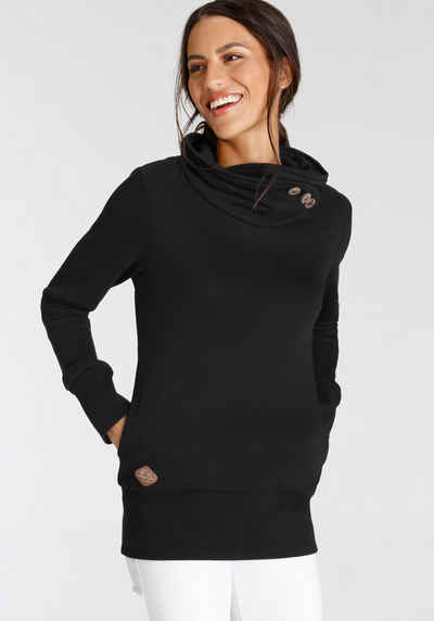 Ragwear Sweatshirt ANGELLIKA O mit asymmetrischem Schalkragen