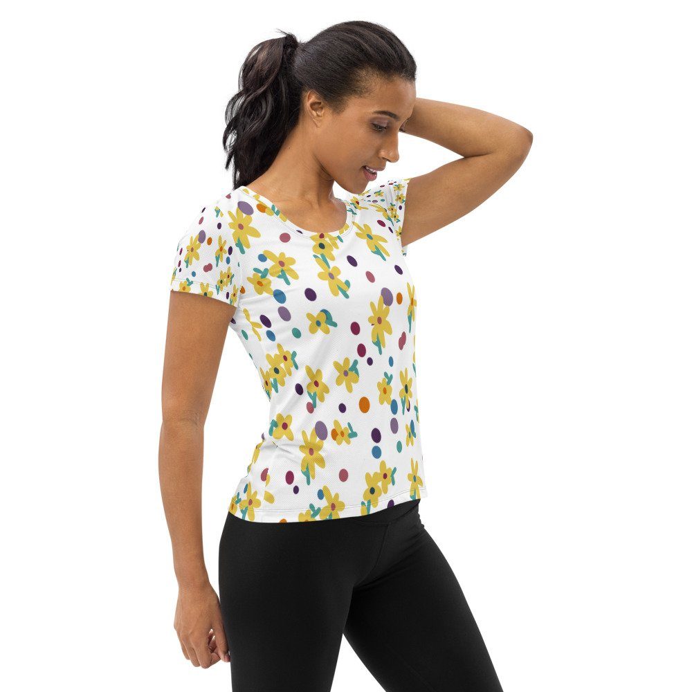 raxxa Funktionsshirt Damen Sport T-Shirt Puntos florales