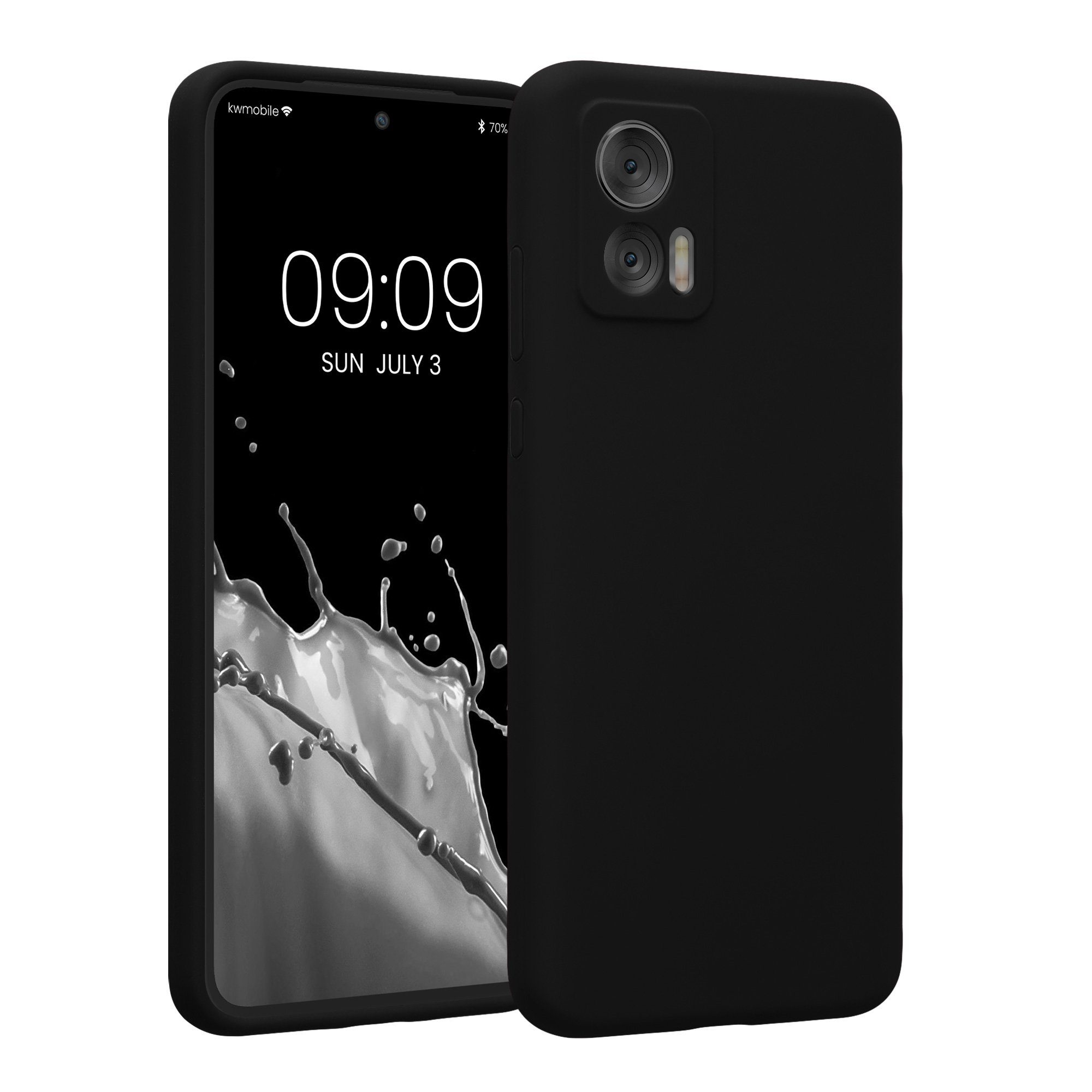 kwmobile Handyhülle Hülle für Motorola Edge 30 Neo, Hülle Silikon gummiert - Handyhülle - Handy Case in Schwarz