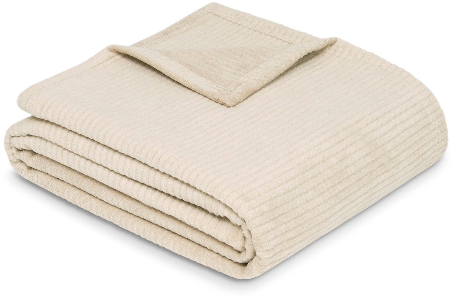 Wohndecke Wohndecke Cordoba, IBENA, Mit trendiger Cord-Struktur, made in Germany