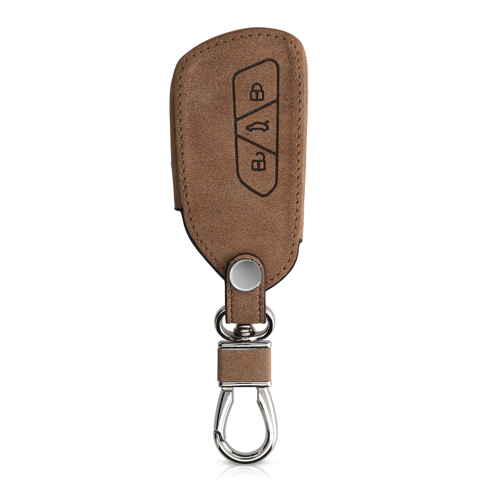 Schutzhülle für Case Schlüssel Kunstleder VW kwmobile 8, Golf Autoschlüssel Cover Hülle Schlüsselhülle - Schlüsseltasche