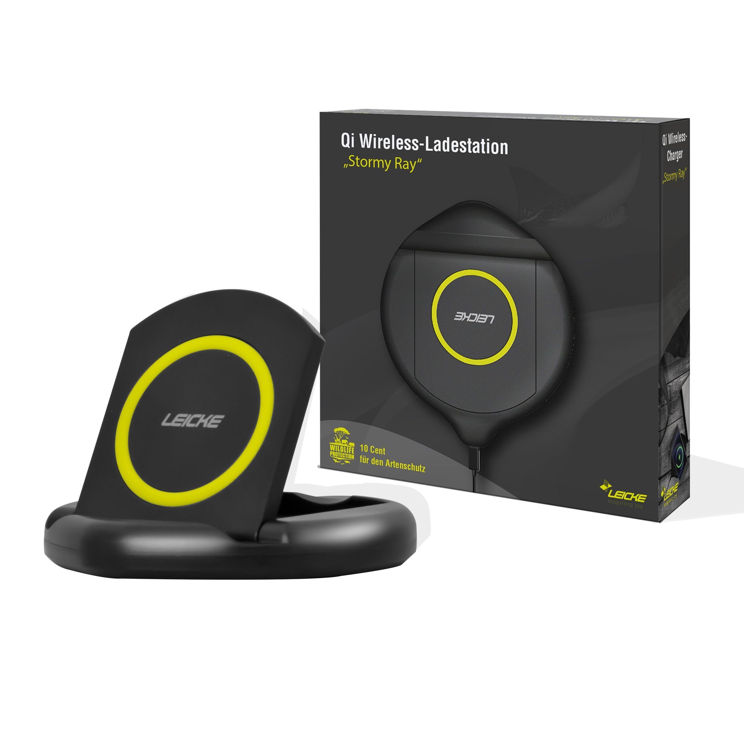 Wireless Charger 10W kabelloses Ladegerät Ladestation Netzteil