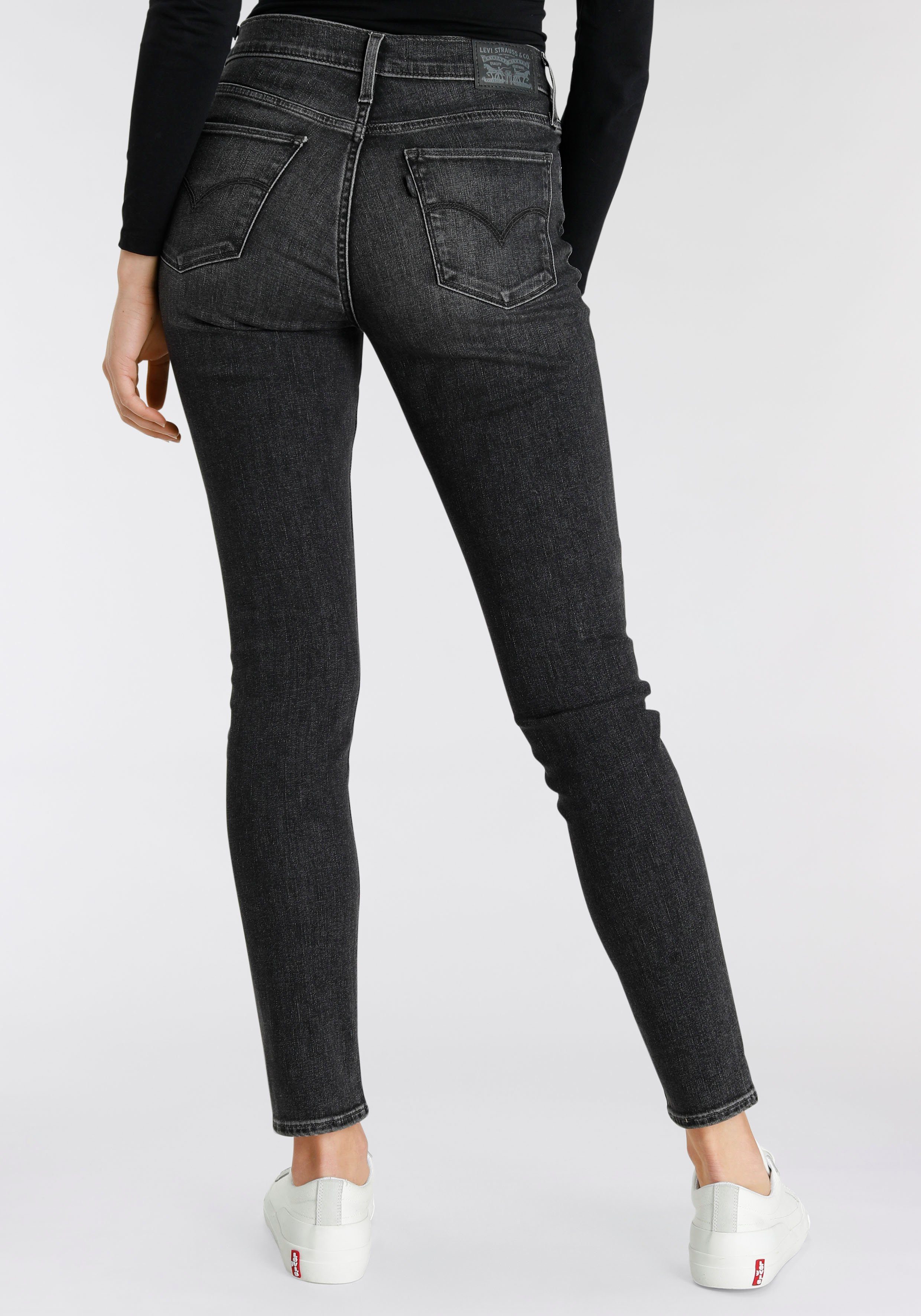311 black Skinny Levi's® im worn in Slim-fit-Jeans 5-Pocket-Stil Shaping