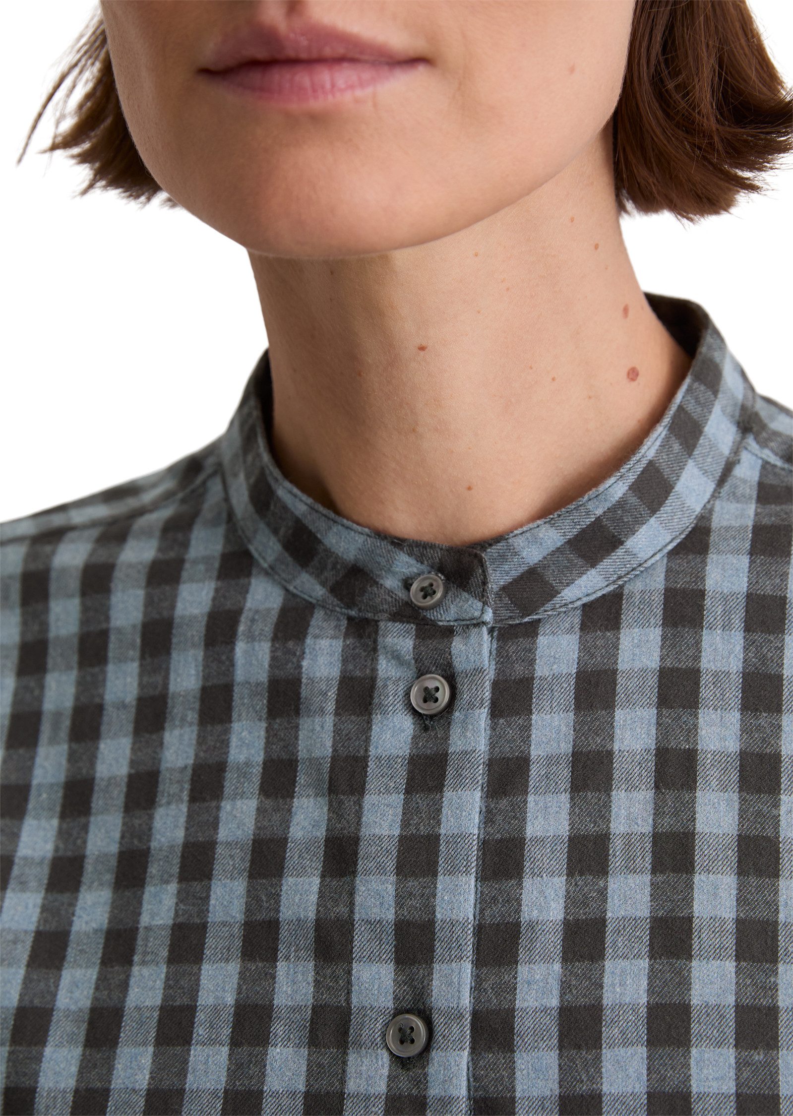 Marc O'Polo Karobluse regular fit aus softem Baumwoll-Flanell