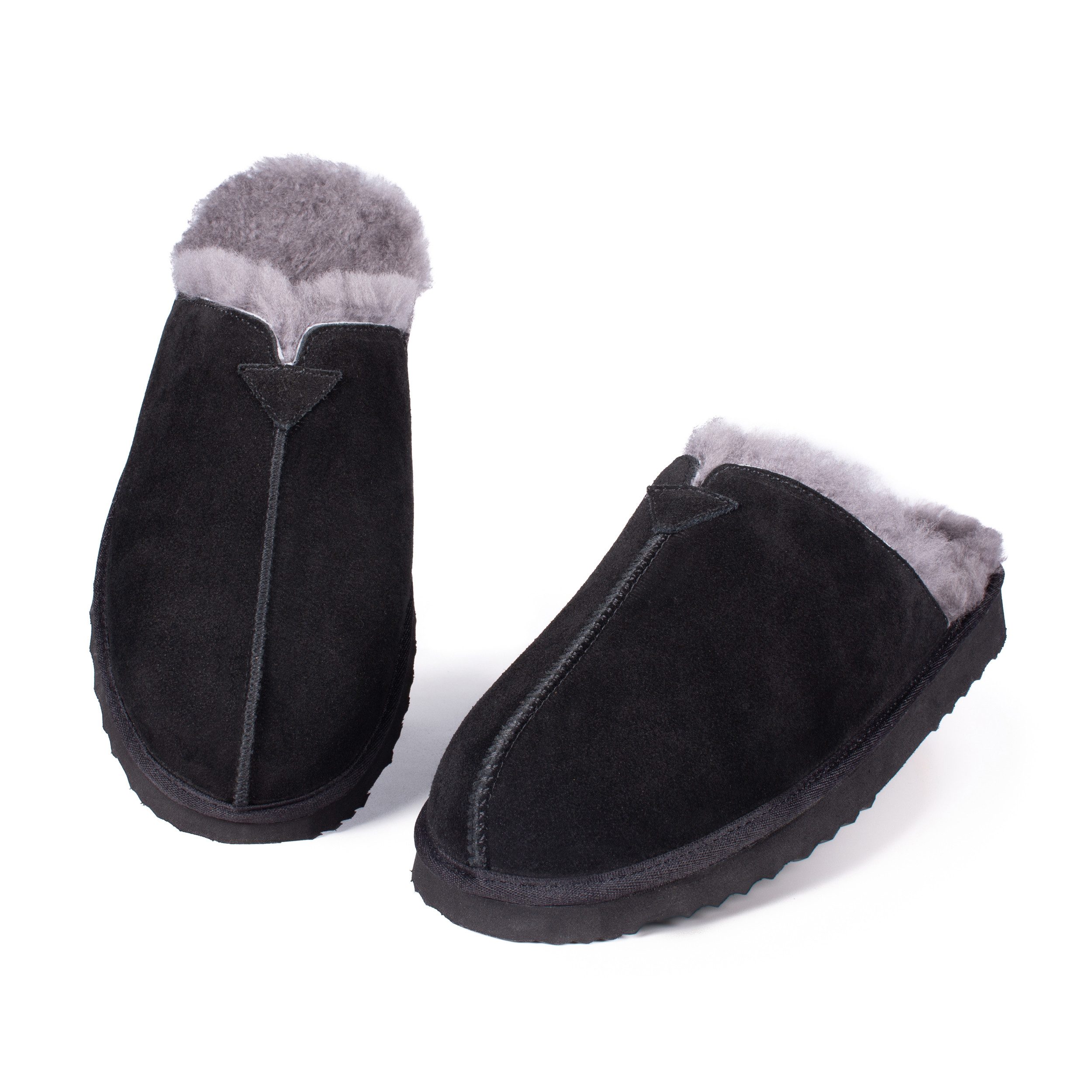 RAIKOU Herren Шлепанцы Slipper aus luxuriösem australischem Lammerfell Plüsch Домашняя обувь echtem weicher Merinowolle 100% natürliche Materialien