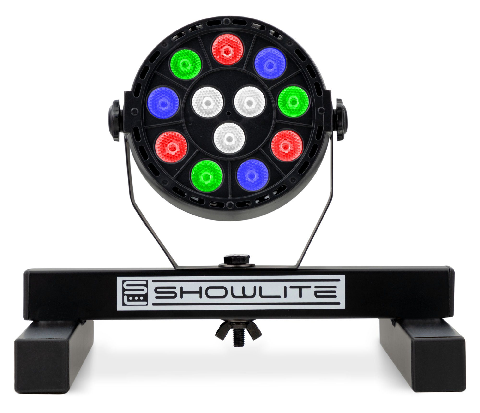 Showlite Discolicht SPS-121 Smart Party Spot mit Bodenstativ, Master-/Slave-Betrieb, LED, RGBW, 8 Auto-Programme, Color-Modus und 8 Sound-Programme