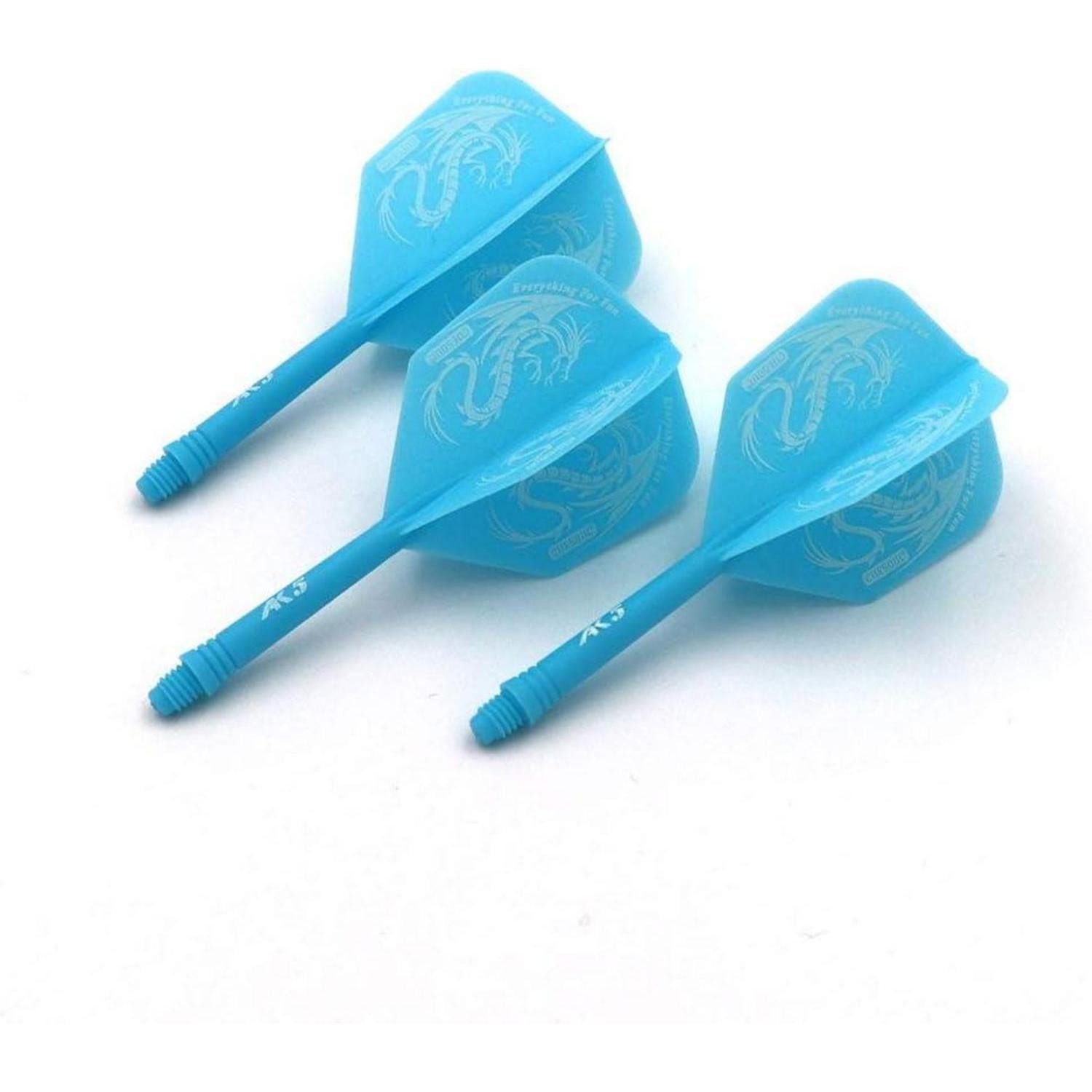 LuxusKollektion Pfeilschaft Dartschäfte integrierte Dartflights 3er Set Blau Drachen CSAK-5JL3-L