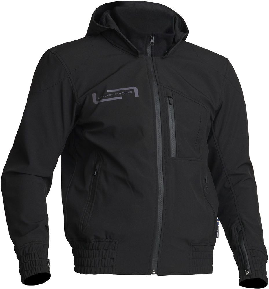 Lindstrands Motorradjacke Textie Jacket Frisen Black