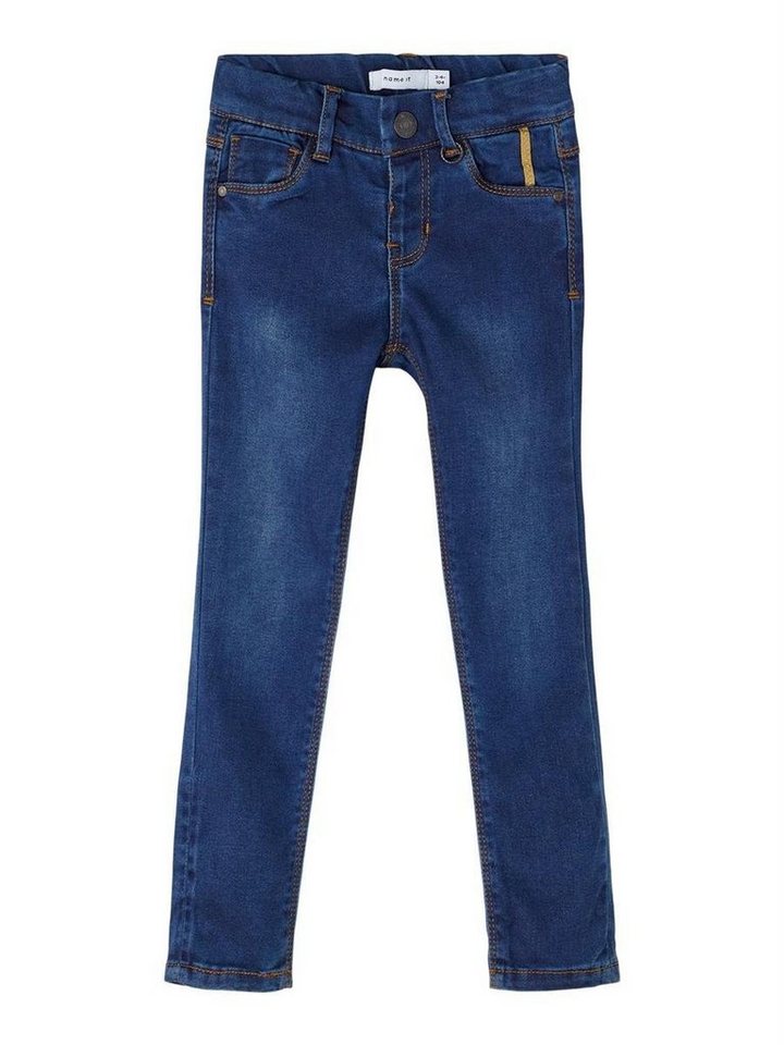 Name It Skinny-fit-Jeans NMFPOLLY DNMTORAS 3545 weich, verstellbare  Bundweite innen, sehr weiches elastisches Material, schlanker Schnitt