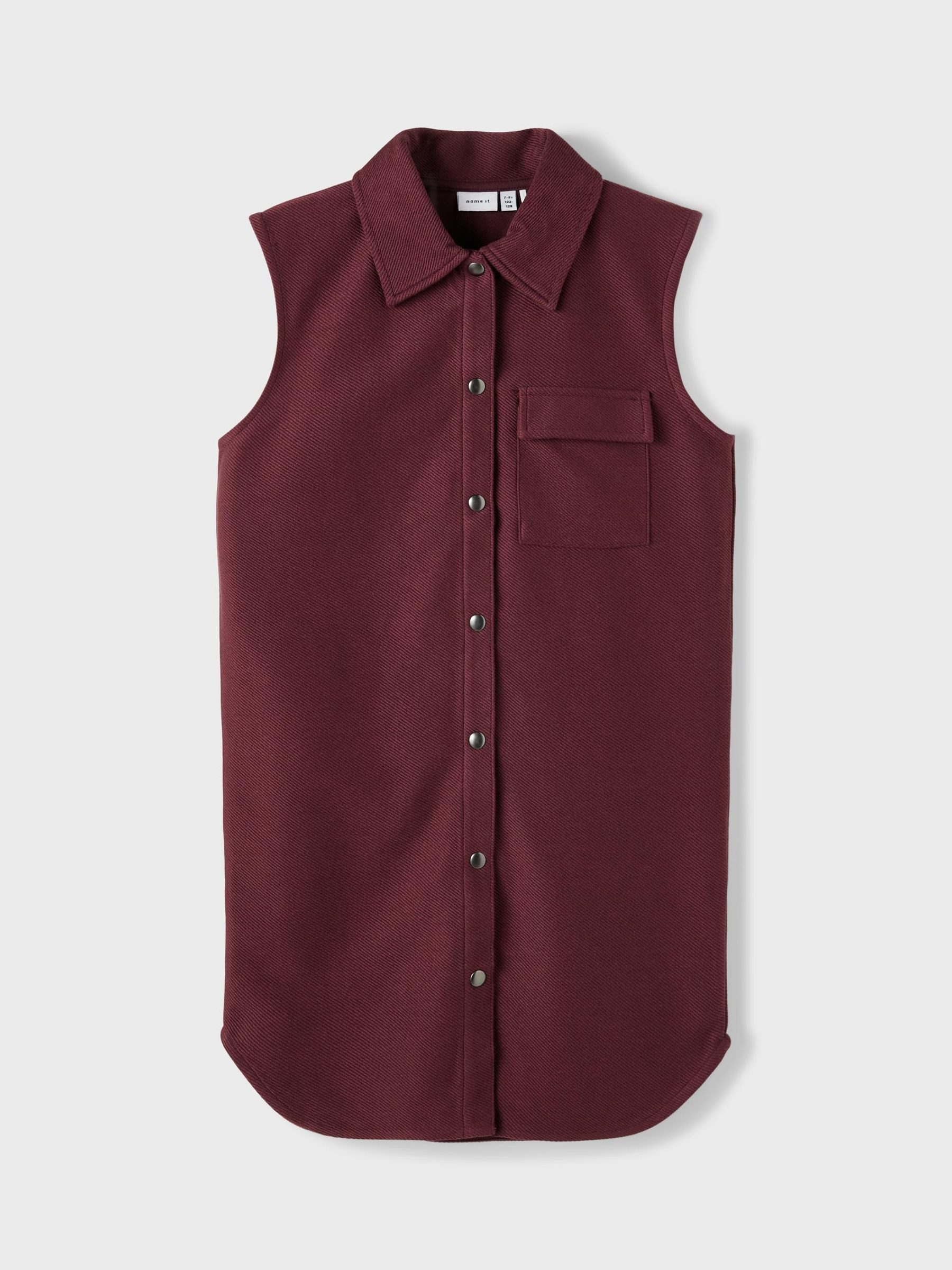Name It Steppweste Langes Design Ärmellos NKFOLONG für Damen NKFOLONG LONG SWEAT WAISTCOAT