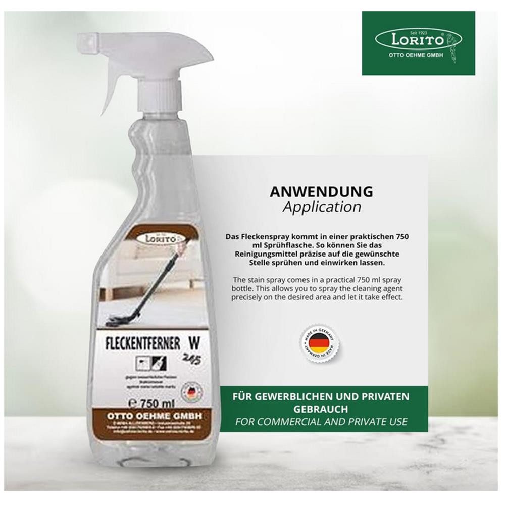 Lorito Lorito Fleckenentferner W245 für Kaffeeflecken 750 ml Spühflasche Fleckentferner