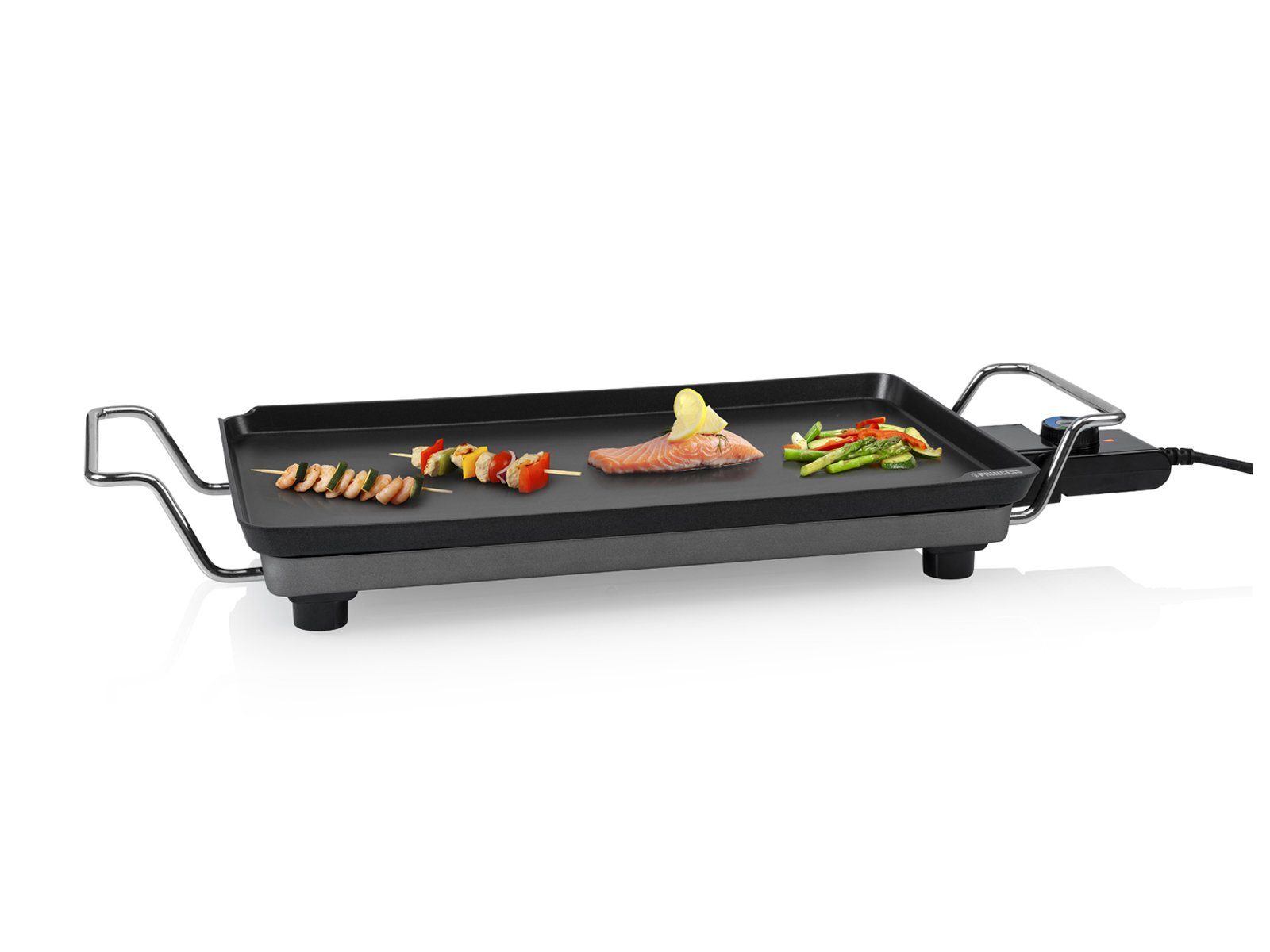 PRINCESS Teppanyakigrill, 2500 W, Japanischer Elektro Tischgrill für Zuhause low fat Grillplatte 46x26cm