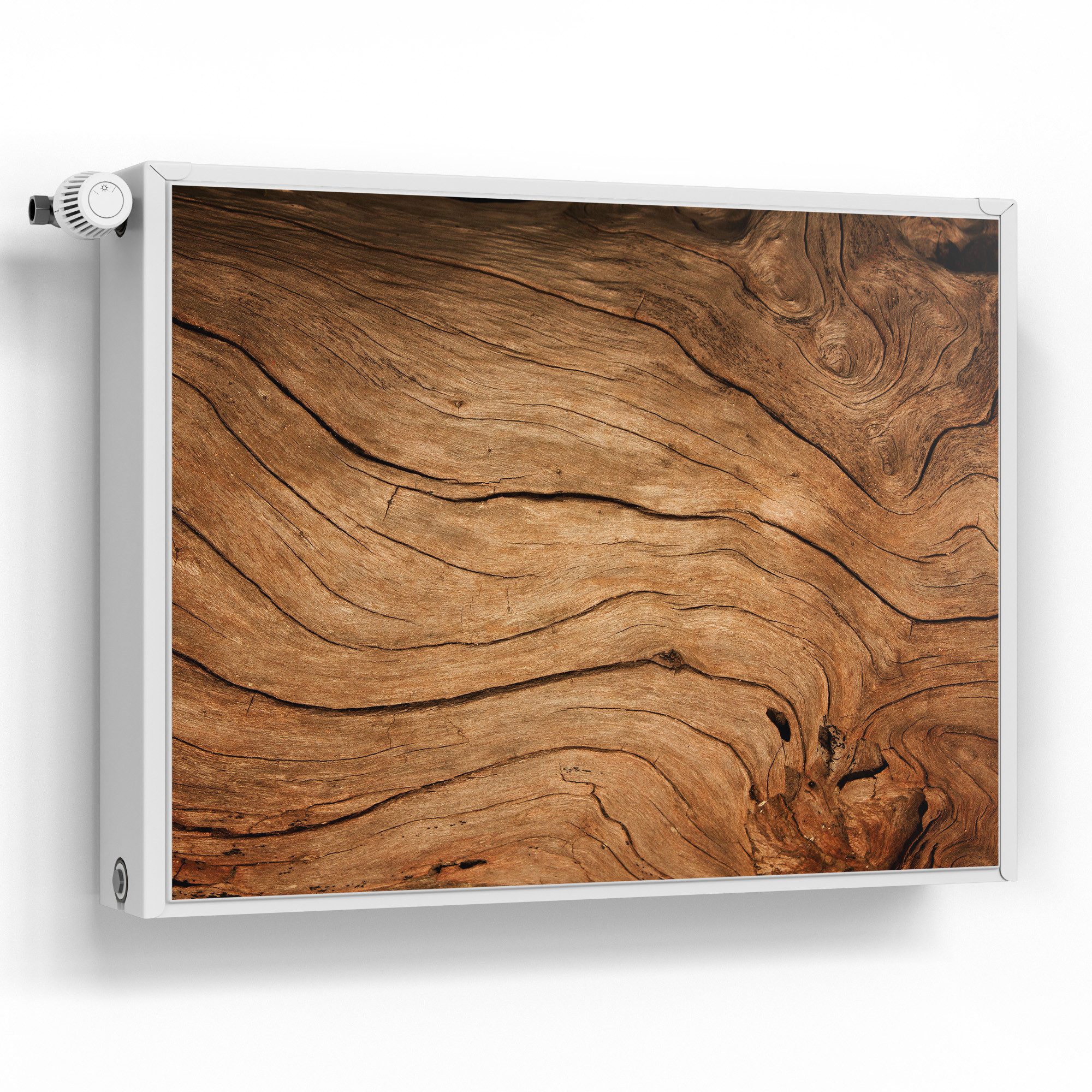 DEQORI Magnetfolie 'Detaillierte Holzmaserung', beschreibbar Heizung Magnetmatte magnetisch Magnetfolie