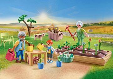 Playmobil® Konstruktions-Spielset Idyllischer Gemüsegarten bei den Großeltern (71443), Country, (69 St), teilweise aus recyceltem Material; Made in Europe