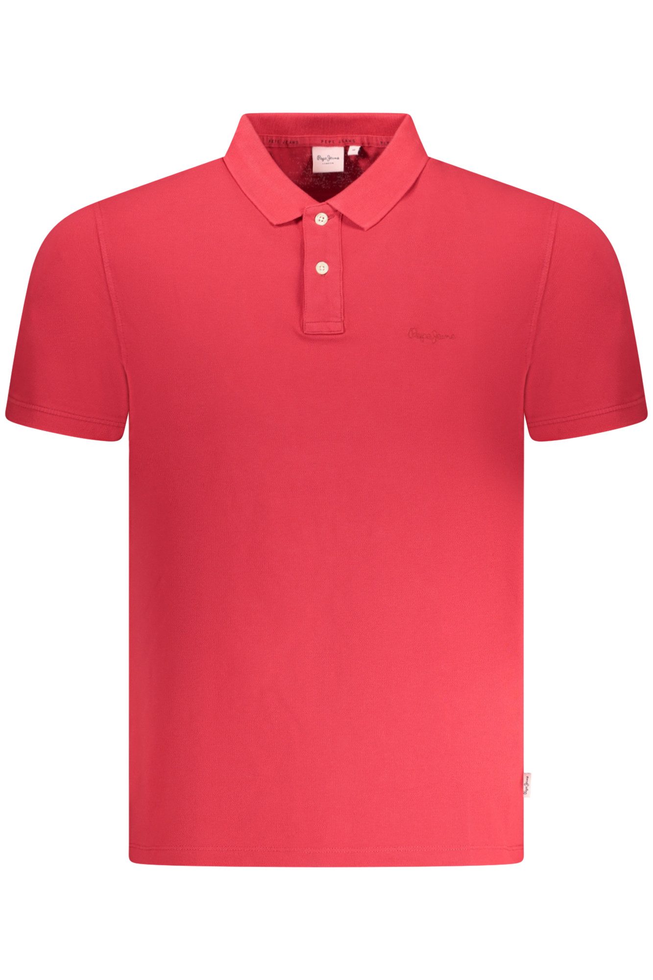 Pepe Jeans Poloshirt Rotes Herren-Polohemd aus Bio-Baumwolle mit