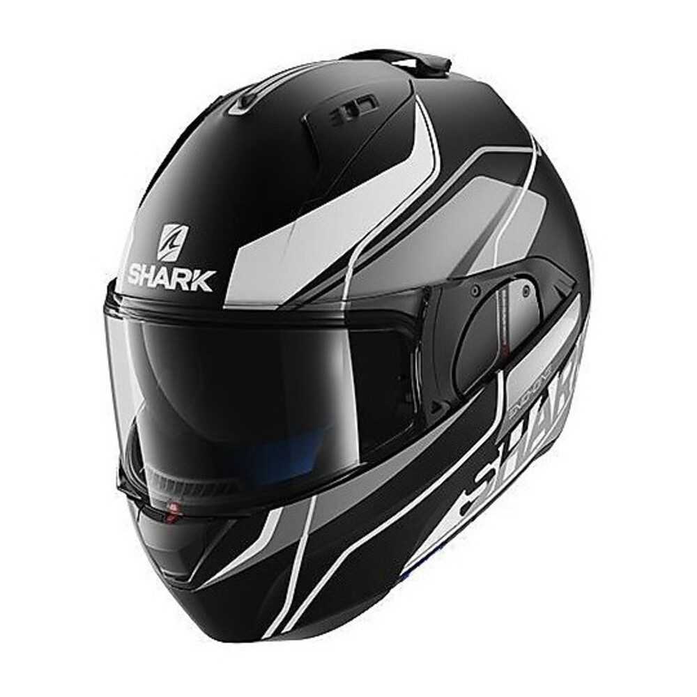 SHARK HELMETS Motorradhelm Shark Motorradhelm Evo One Krono KSW, Schwarz/Weiß, Gr. M