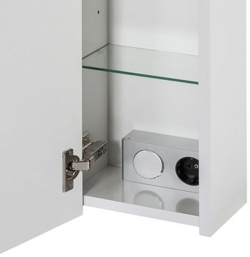 Schildmeyer Spiegelschrank Verona Breite 60 cm, 2-türig, 2 LED-Einbaustrahler, Schalter-/Steckdosenbox