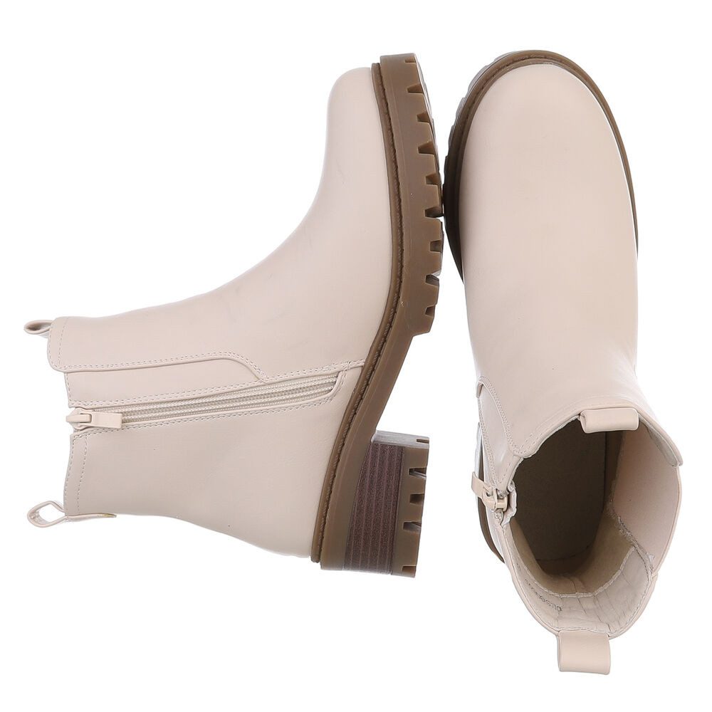 Ital-Design Elegante Damen Boots mit Blockabsatz günstig online kaufen
