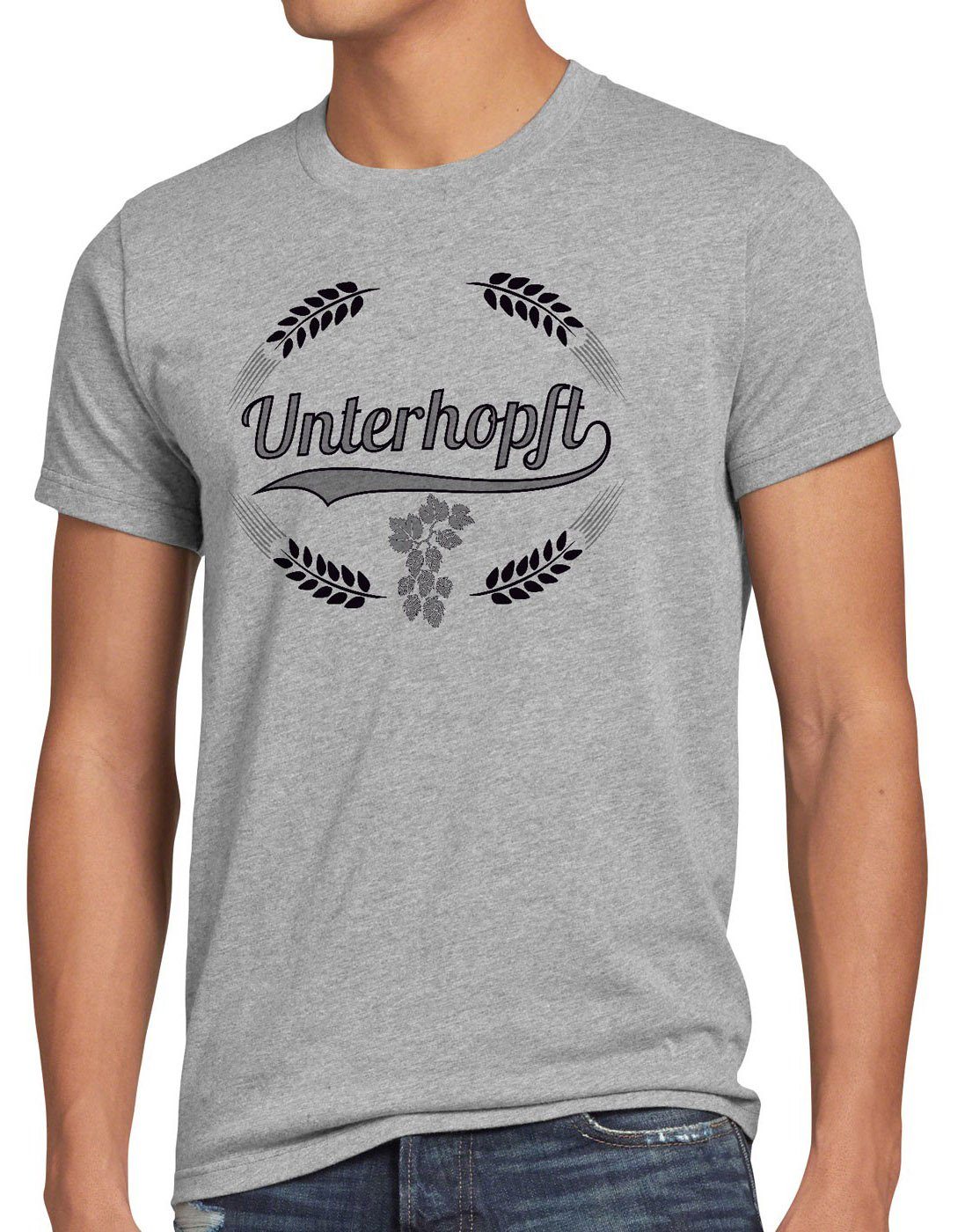 style3 T-Shirt Unterhopft Kult Hopfen bier günstig online kaufen