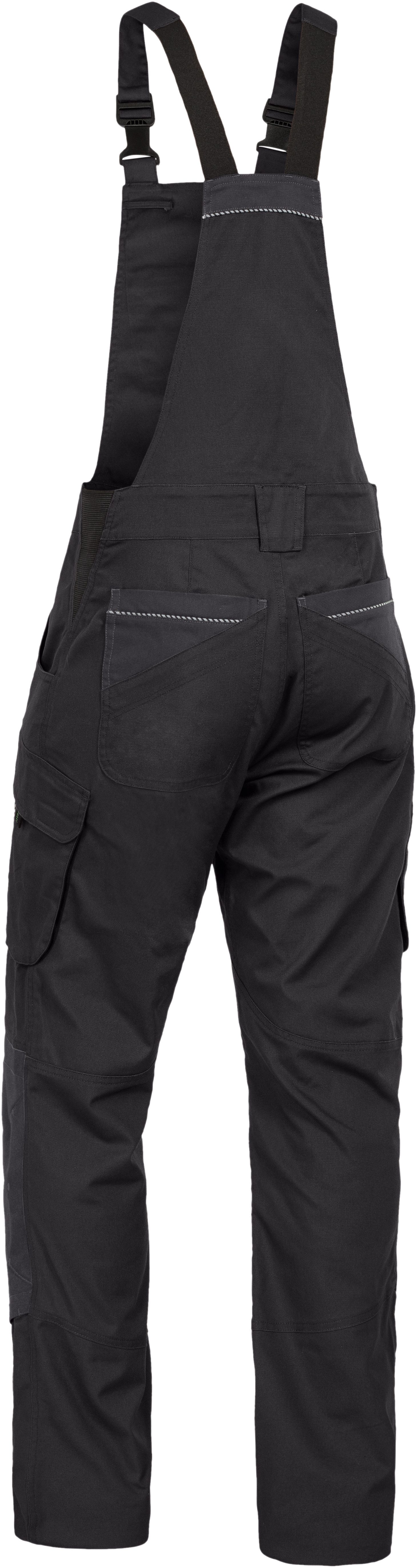 Leibwächter Arbeitslatzhose Herren Latzhose Dynamic-Line Stretch Arbeitshose Arbeitskleidung atmungsaktiver Stretchstoff mit Elasthan auch Übergröße – Bild 2 von 4