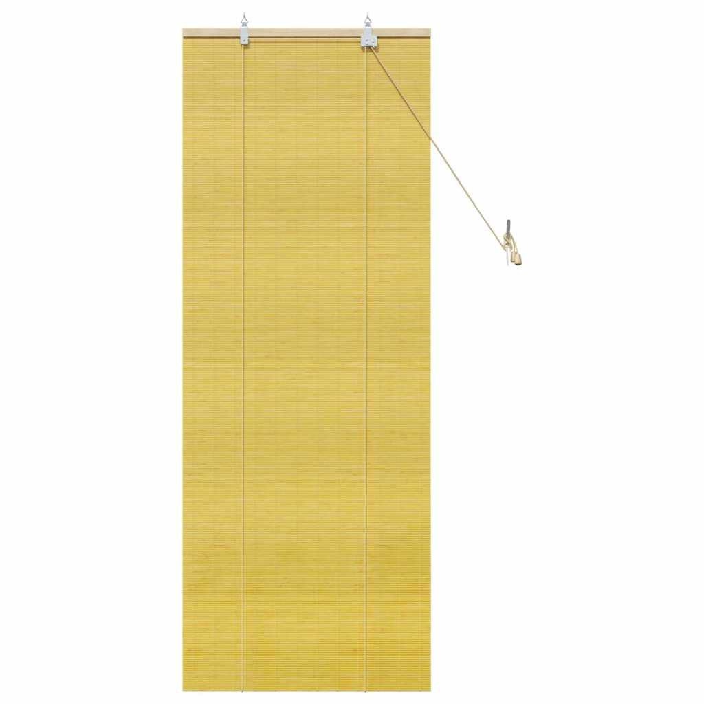 vidaXL Jalousie Fensterjalousien und -schattierungen Gelb 60 x 160 cm Bambus