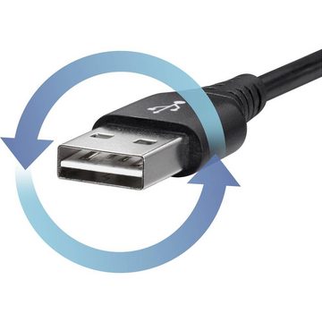 Renkforce USB 2 Anschlusskabel 1 m 180 Grad gewinkelt USB-Kabel