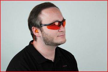 KS Tools Arbeitsschutzbrille, Schutzbrille-transparent, mit Ohrstöpsel