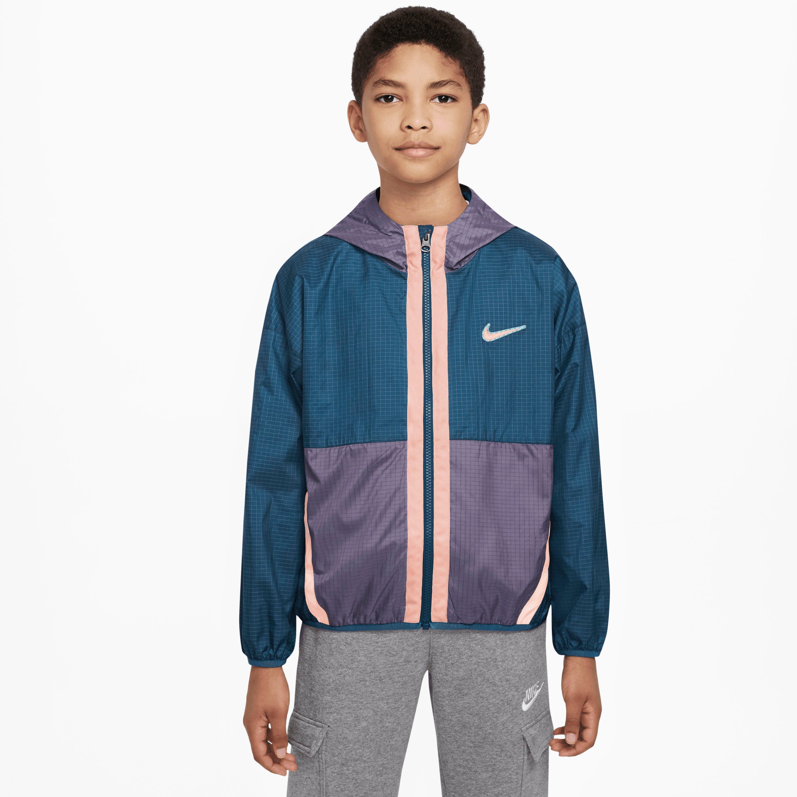 Jacket Woven Outdoorjacke Big BLUE/CANYON ODP PURPLE Sportswear VALERIAN Nike Kids'