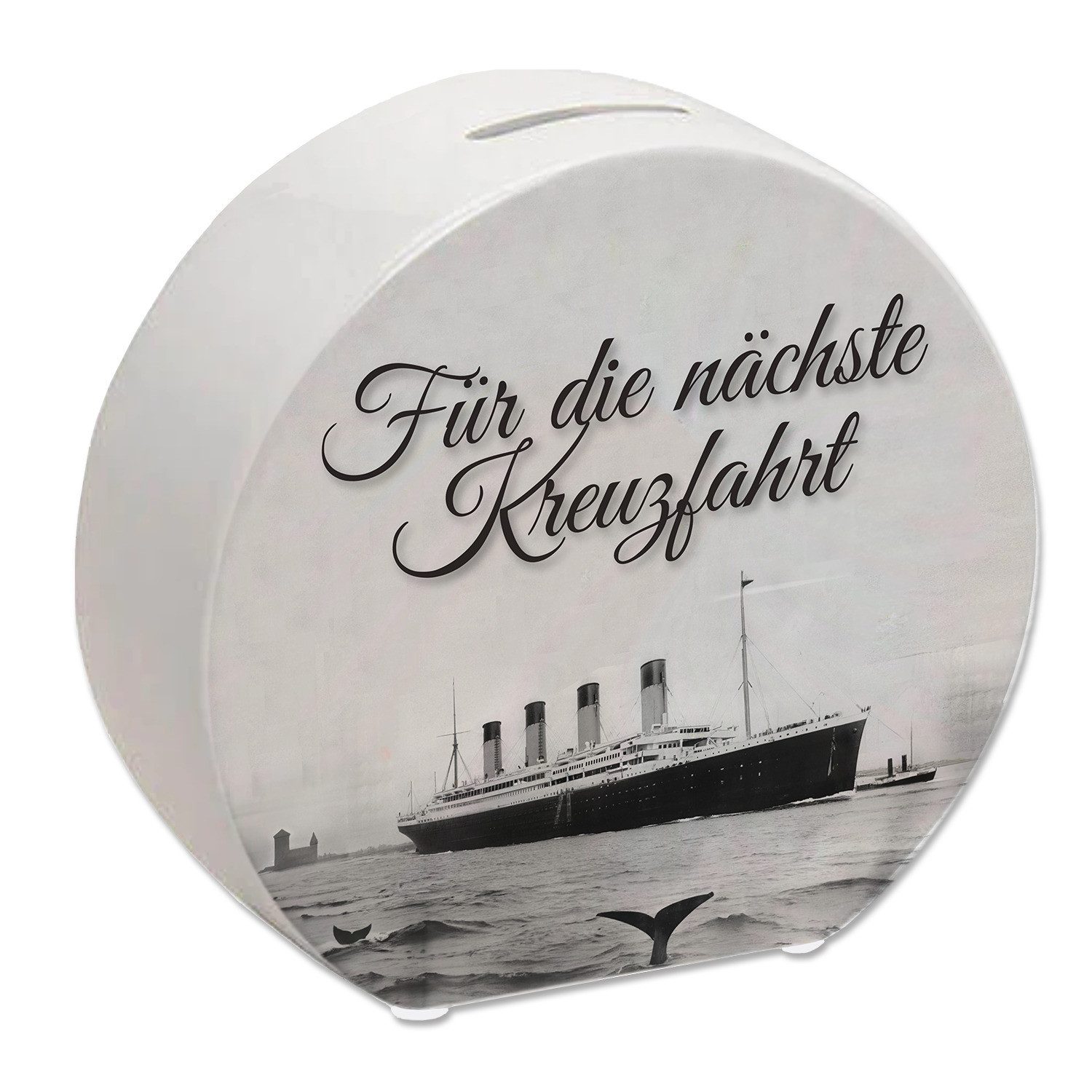 Spardose Für die nächste Kreuzfahrt Spardose mit Titanic-Motiv