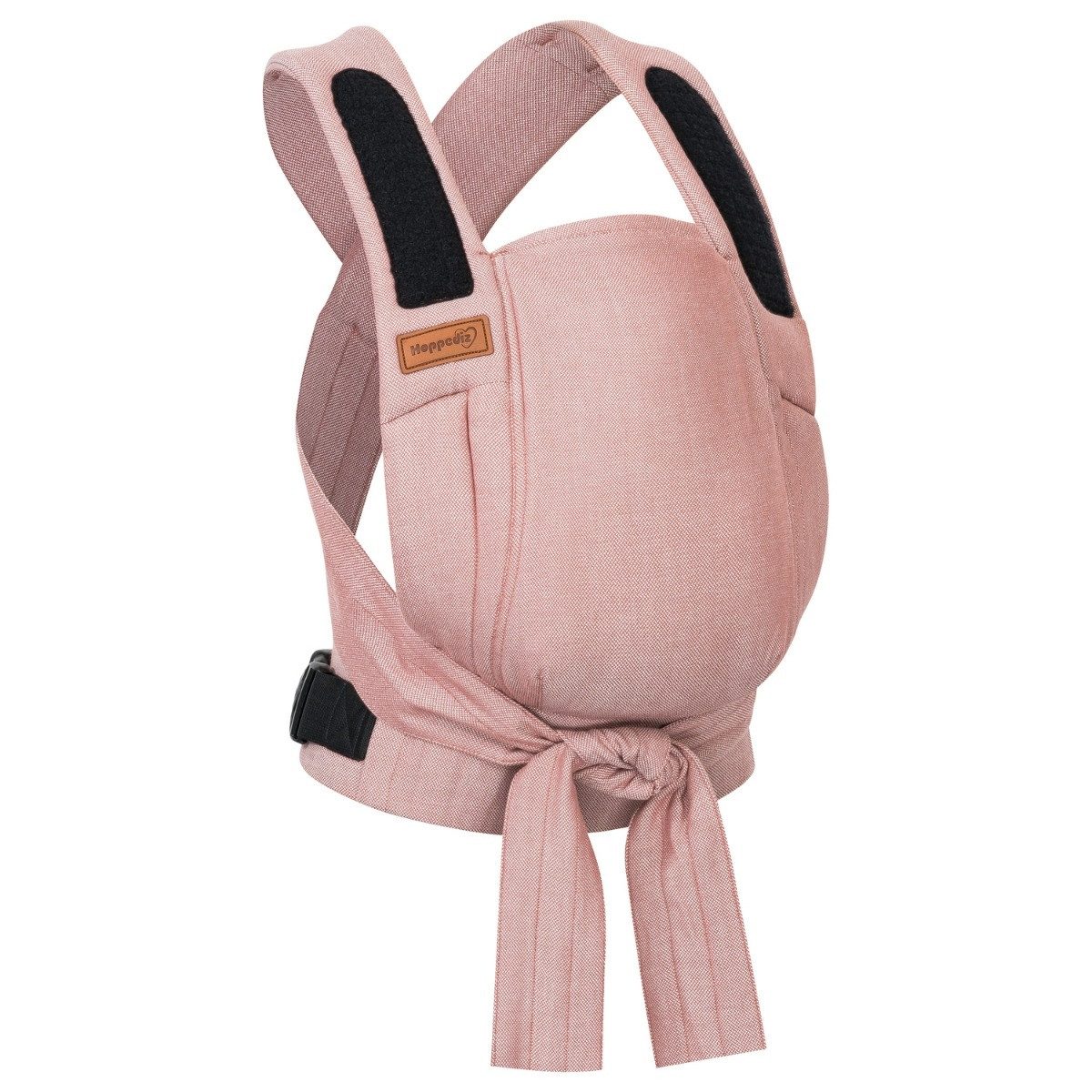 Hoppediz Babytrage Bondolino b.pure, Komforttrage ab Geburt (3 - 20 kg) Bauchtrage, Rückentrage & Hüfttrage