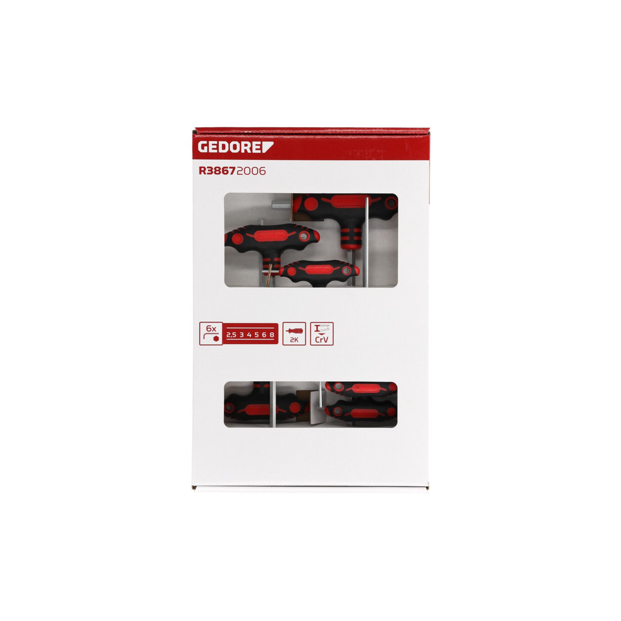 Gedore Red Schraubendreher Gedore red Schraubendreher-Set 6-teilig, Winkelschraubenzieher-Satz