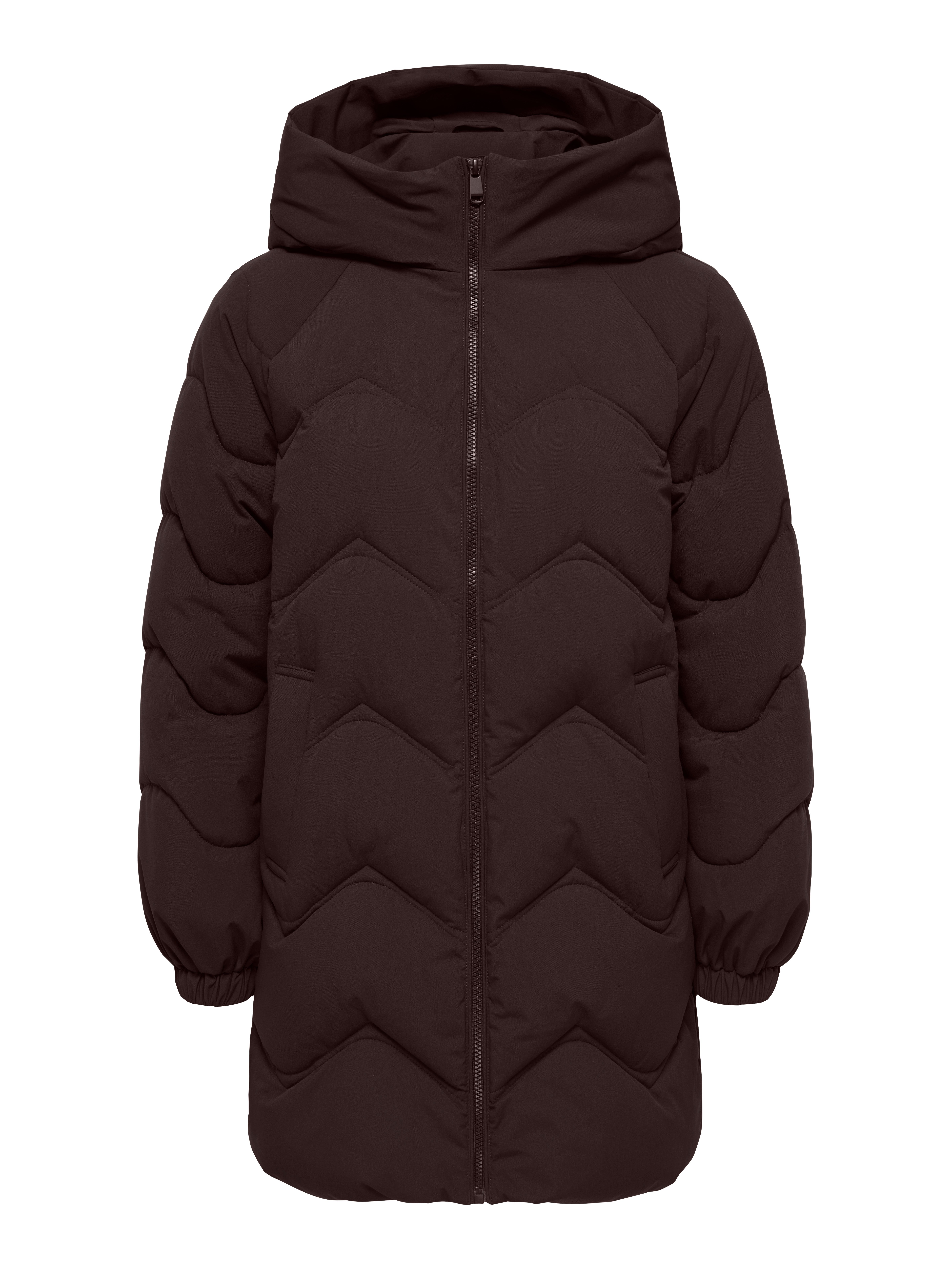 JDY Steppjacke JDYPOWER LONG HOOD PUFFER OTW HAB Kunstfaser