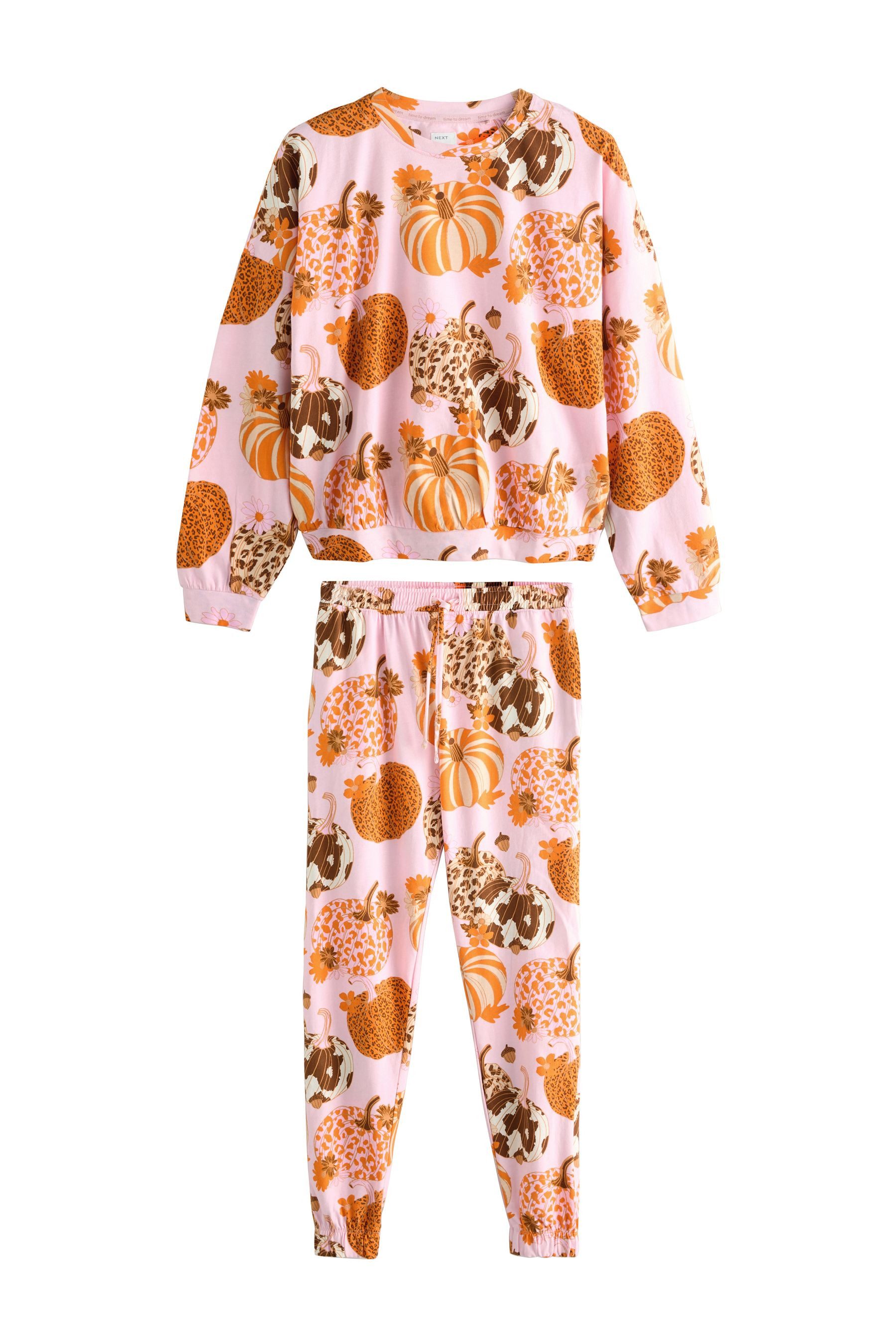 Next Pyjama Langärmeliger Pyjama aus 100 % Baumwolle (2 tlg) günstig online kaufen