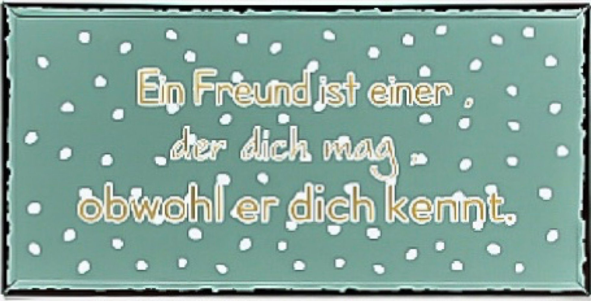 BOLTZE Wandbild, Sprüche, Grosses Vintage Metallschild Modell EIN FREUND... Material