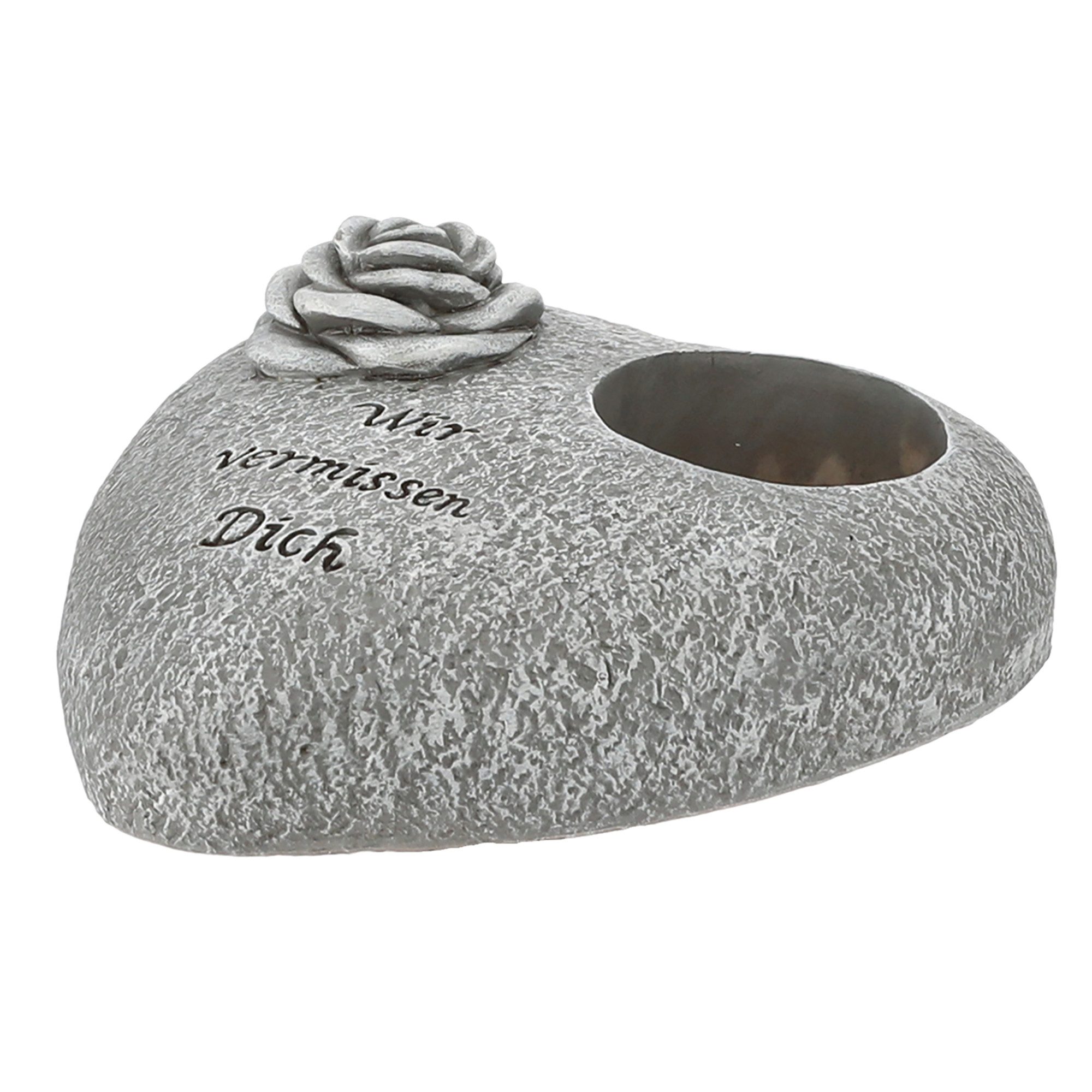 Annastore Gartenfigur Grabschmuck Herz als Grablichthalter günstig online kaufen