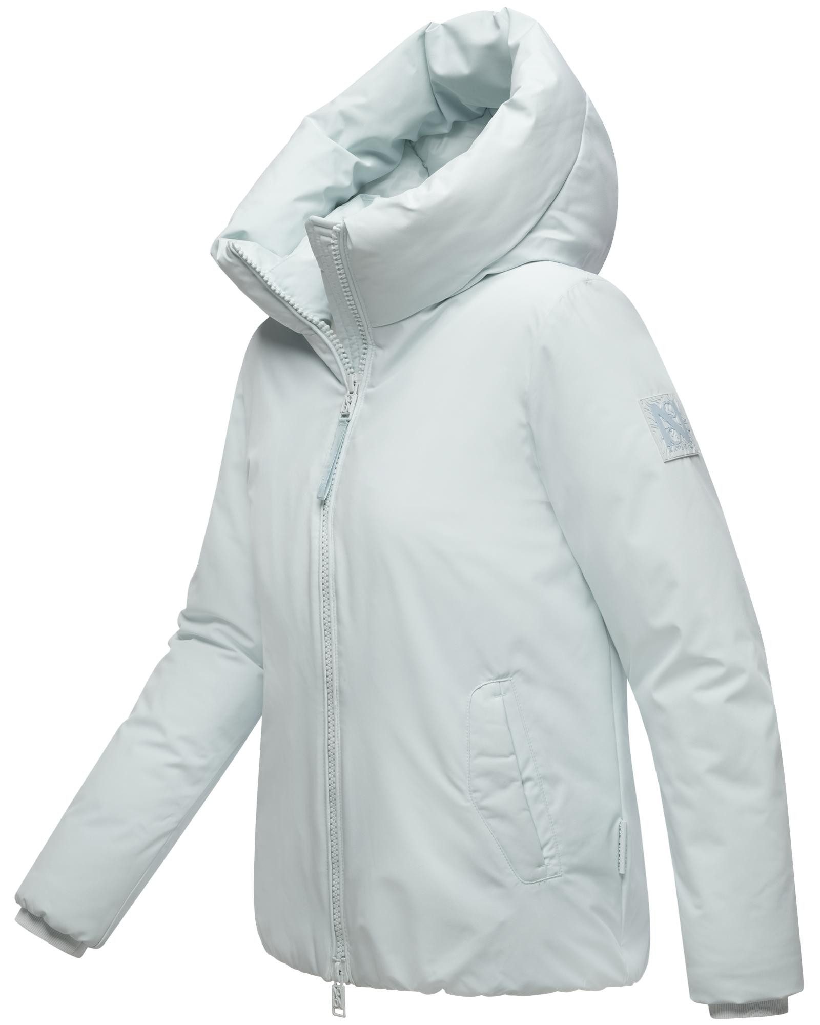 Navahoo Winterjacke Blütenlicht 14 Warme Damenjacke mit hohem Kragen