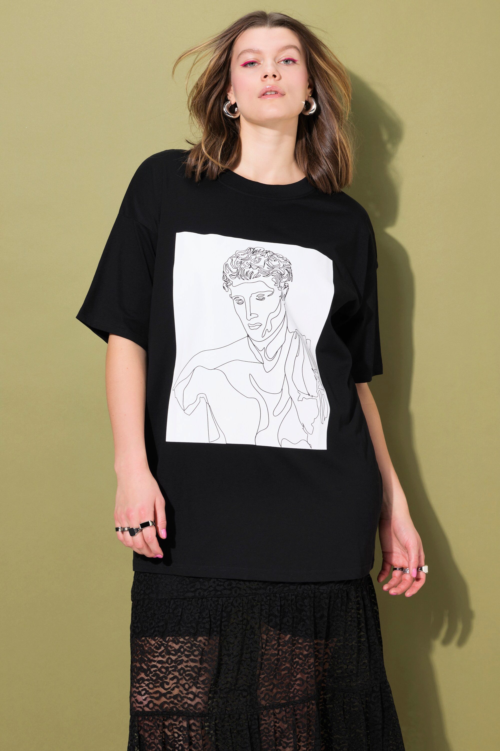 Studio Untold T-Shirt T-Shirt Oversize Shape Model-Scribbleprint