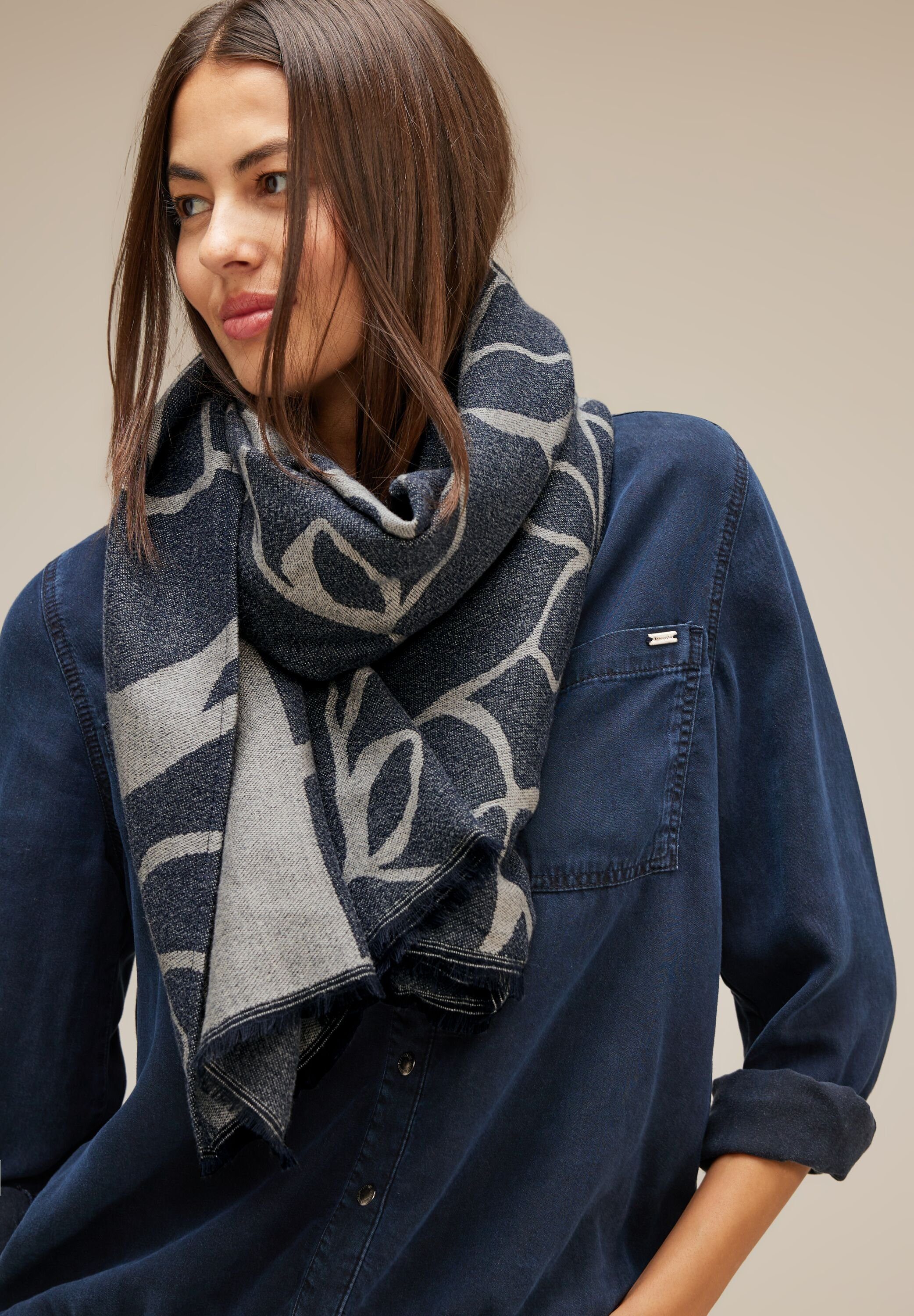 STREET ONE Schal, aus softem Materialmix, Jacquard | Modeschals