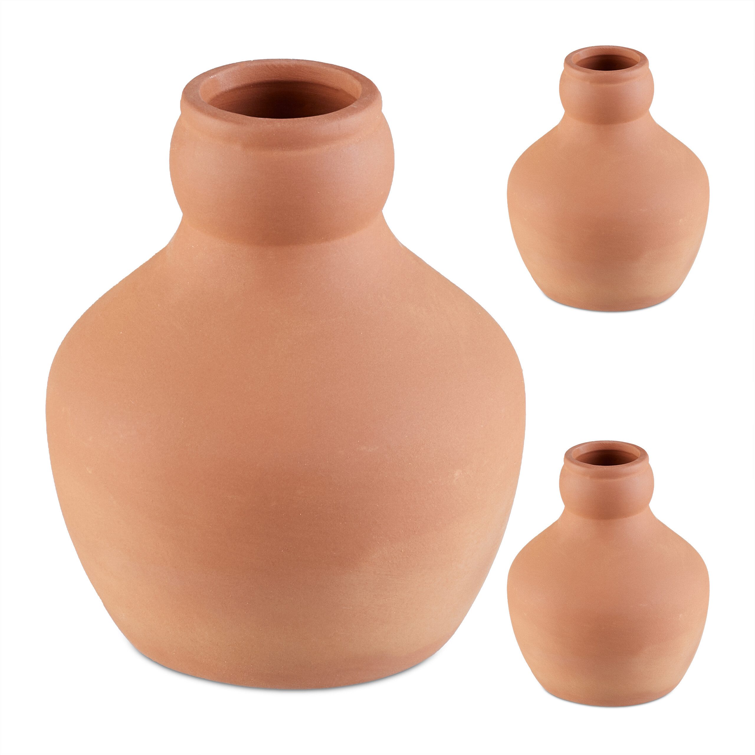 relaxdays Bewässerungssystem Ollas zur Bewässerung 550 ml 3er Set, (3-tlg)